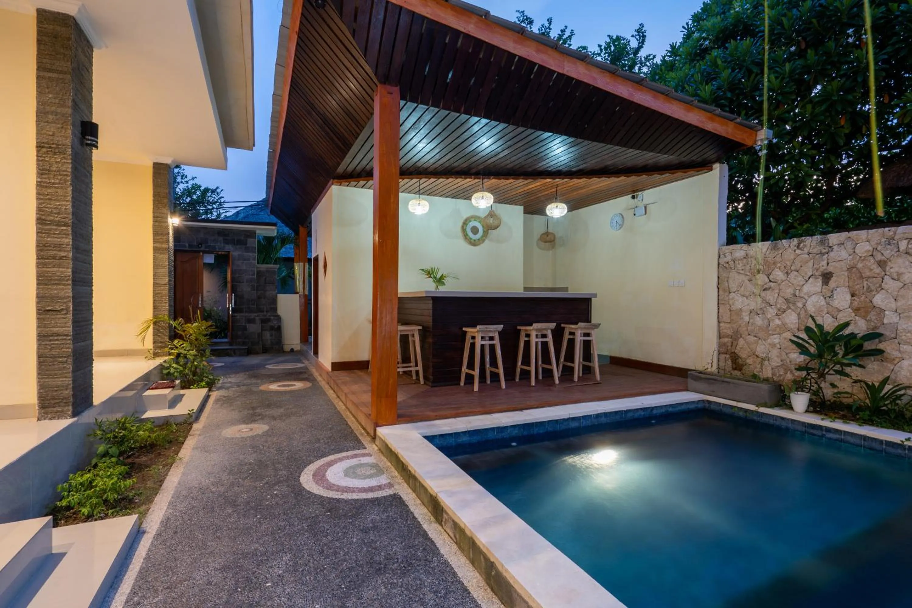 Swimming pool in The Pulau Bungalow