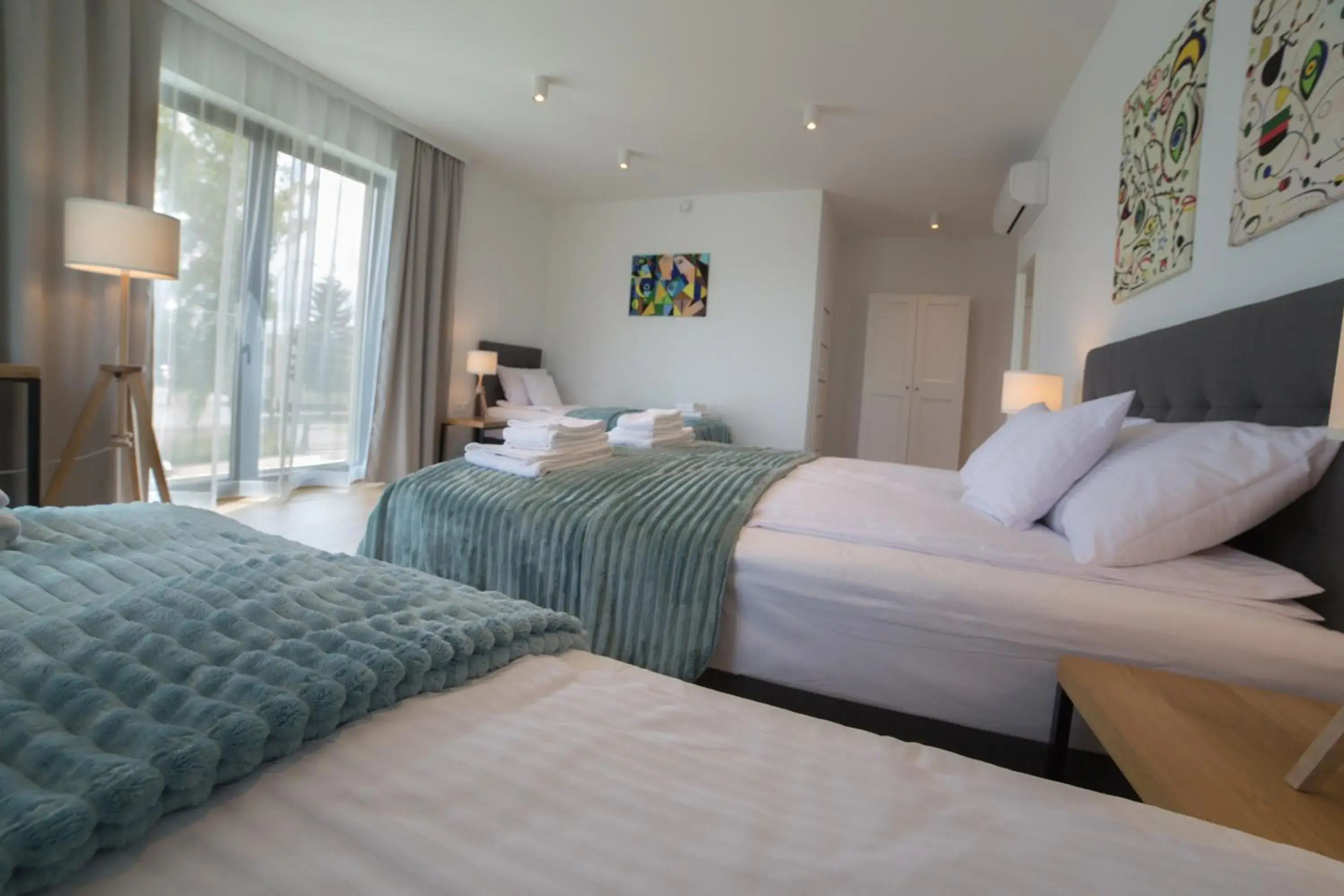 Quadruple Room with Bathroom in Willa Wiślana Quadruple Room with Bathroom in Willa Wiślana