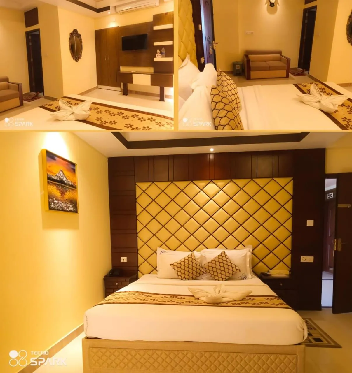 Bed in Hotel Regal Palace