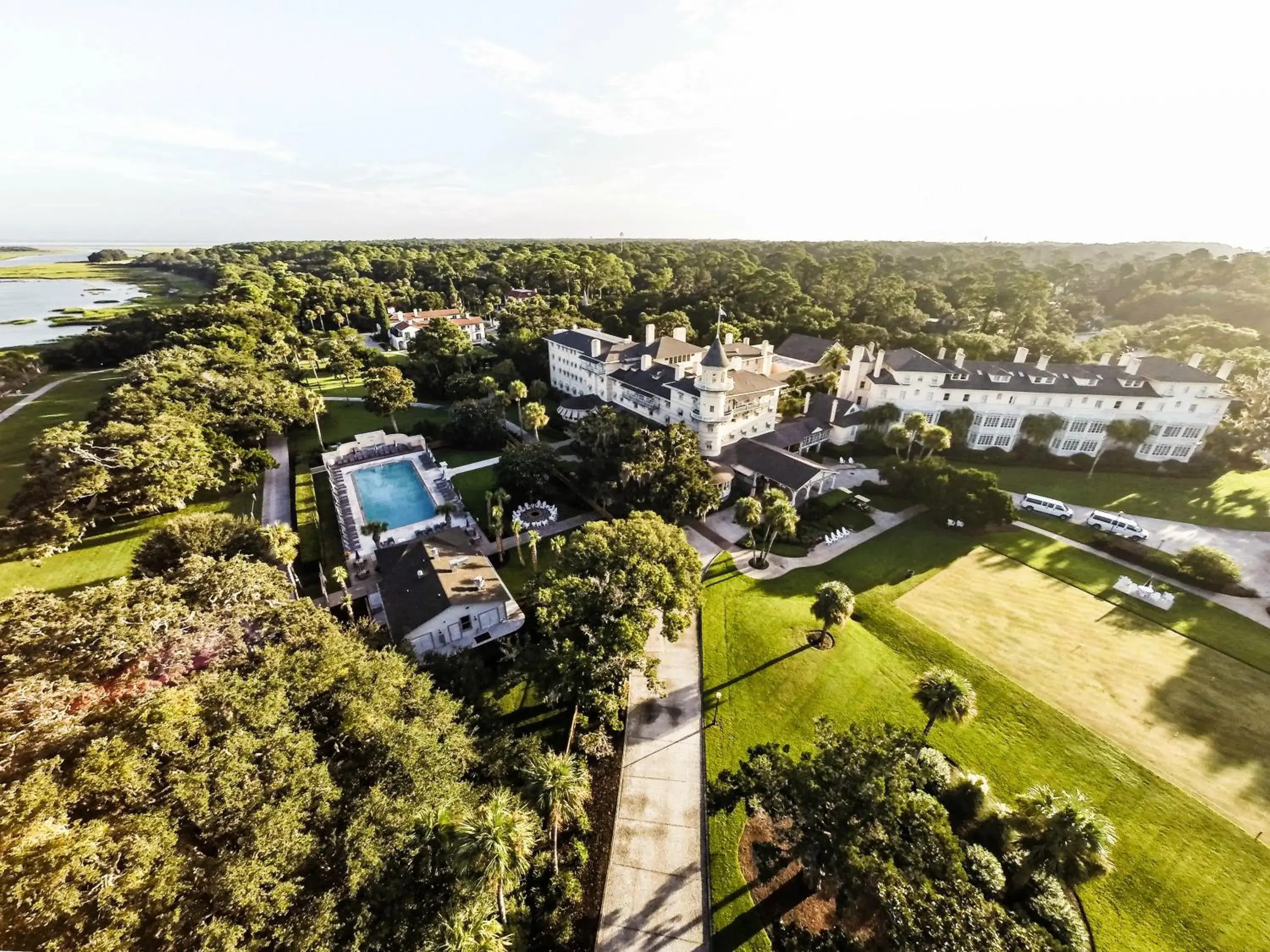 Bird's eye view in Jekyll Island Club Resort Bird's eye view in Jekyll Island Club Resort