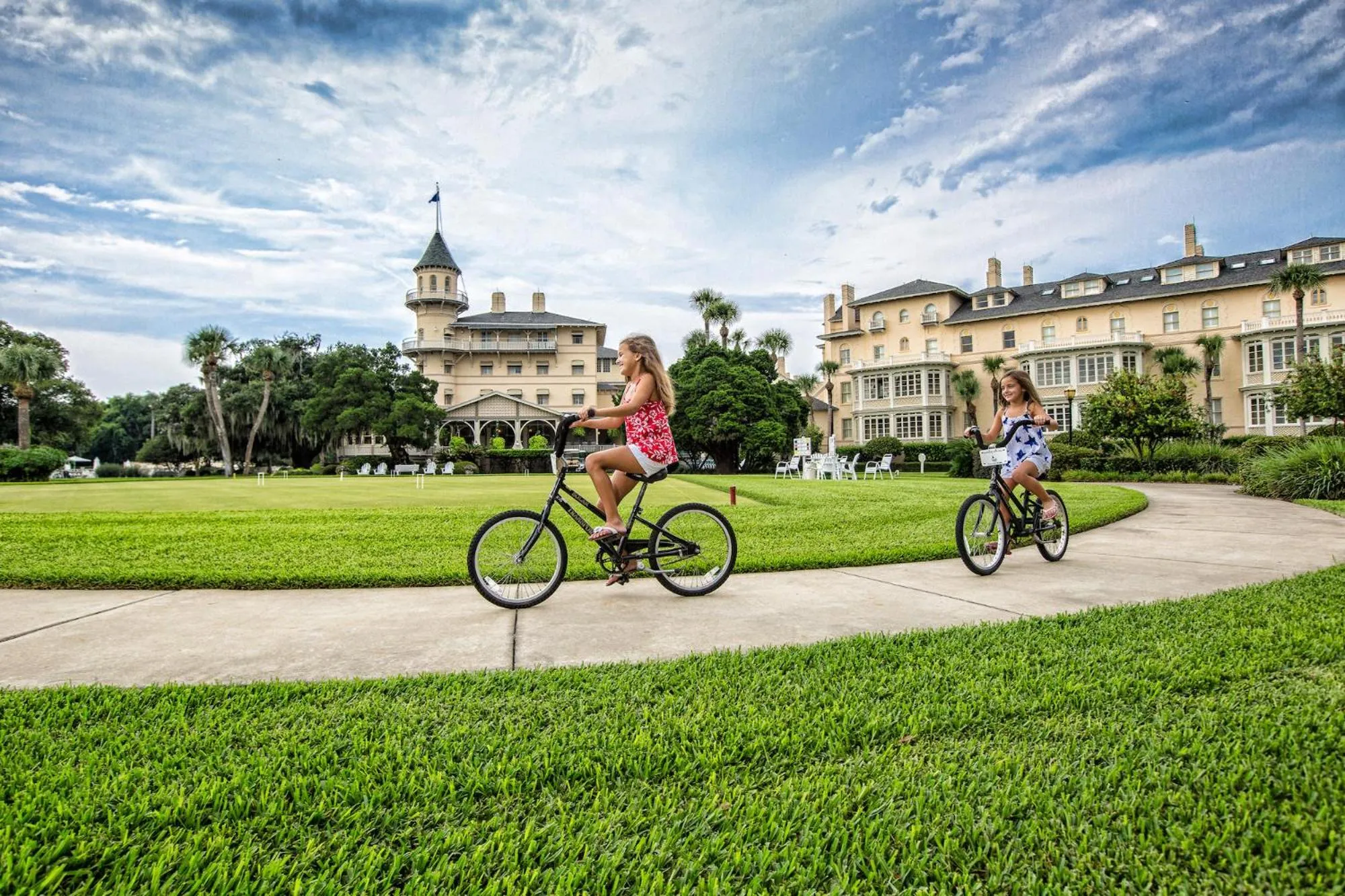 Cycling in Jekyll Island Club Resort