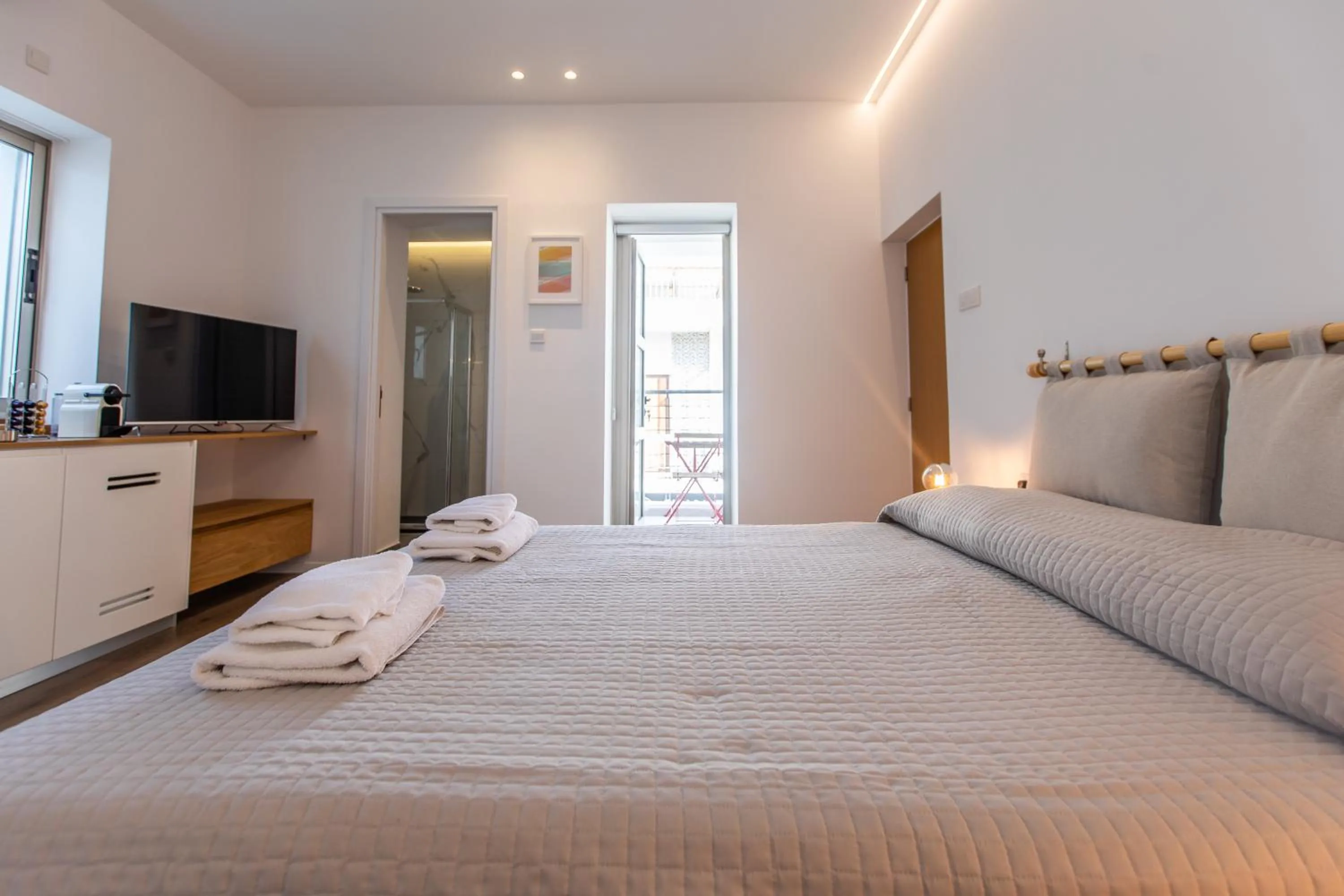 Bedroom, Bed in Rooms - Unique staying in Paphos Centre