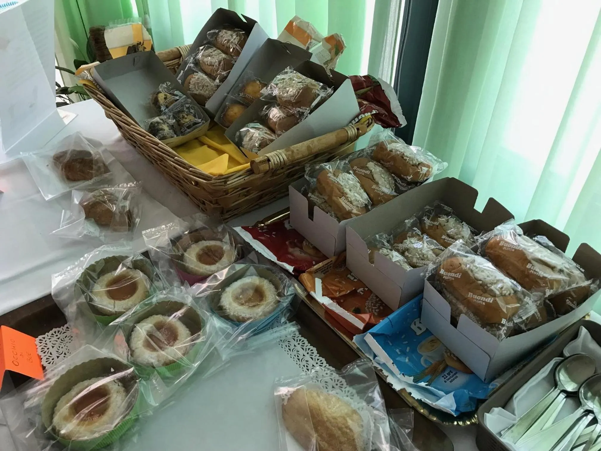 Italian breakfast in Hotel Amico Fritz