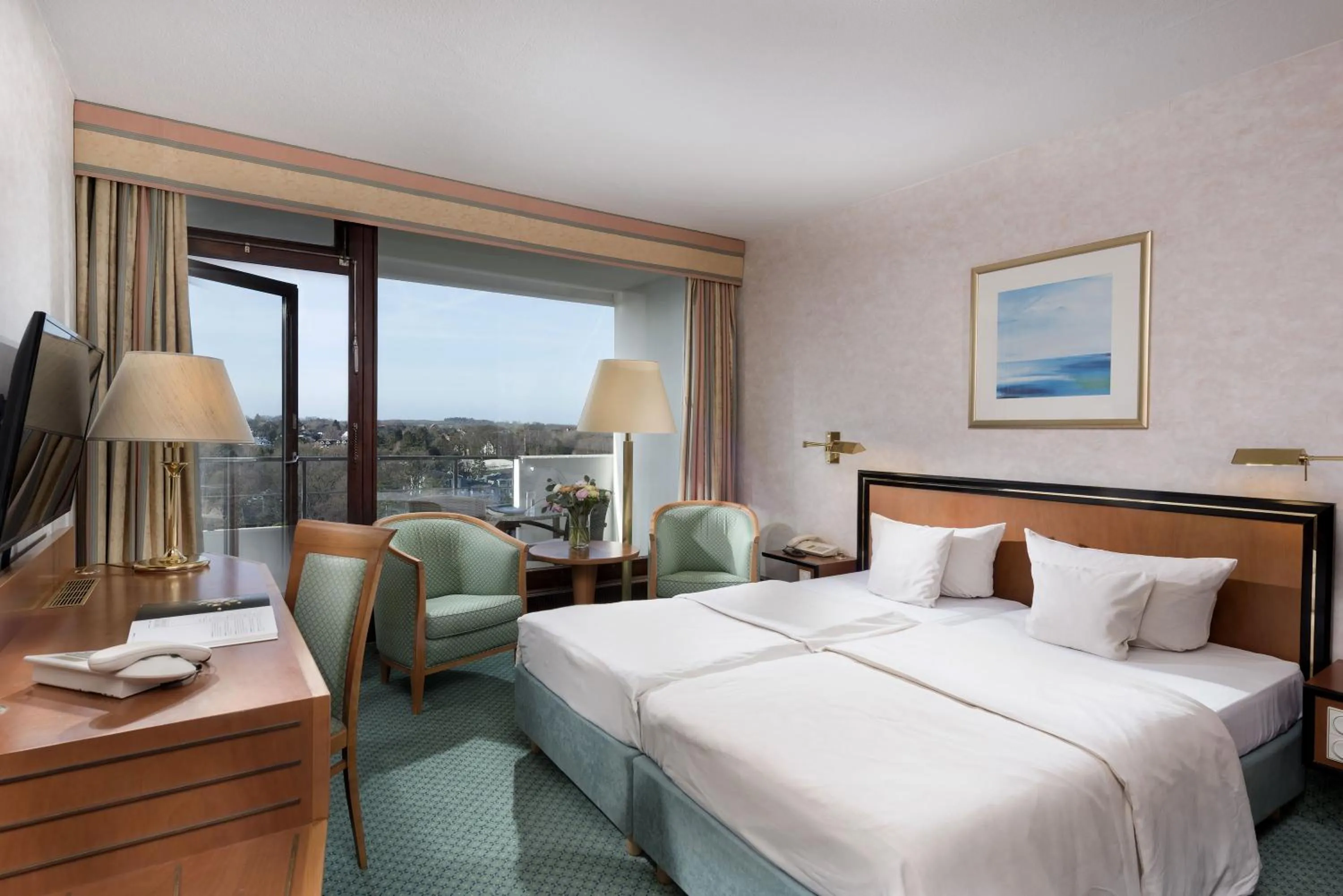 Bed in Maritim Seehotel Timmendorfer Strand