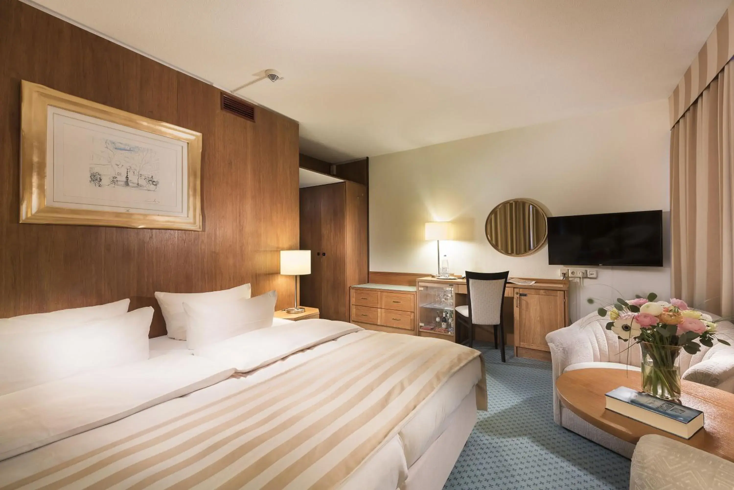 Bed in Maritim Seehotel Timmendorfer Strand Bed in Maritim Seehotel Timmendorfer Strand