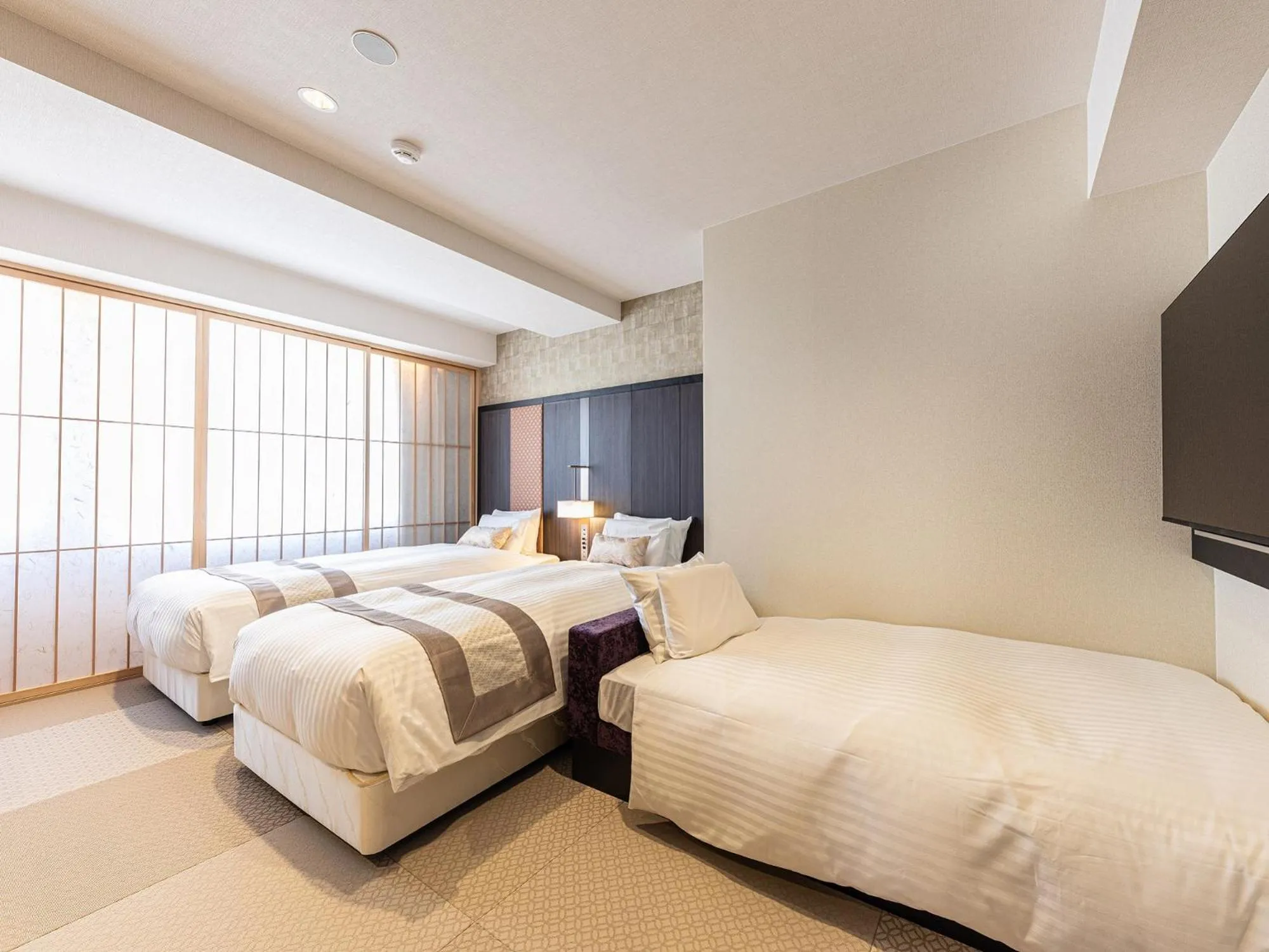 Bed in Hotel Musse Kyoto Shijo Kawaramachi Meitetsu