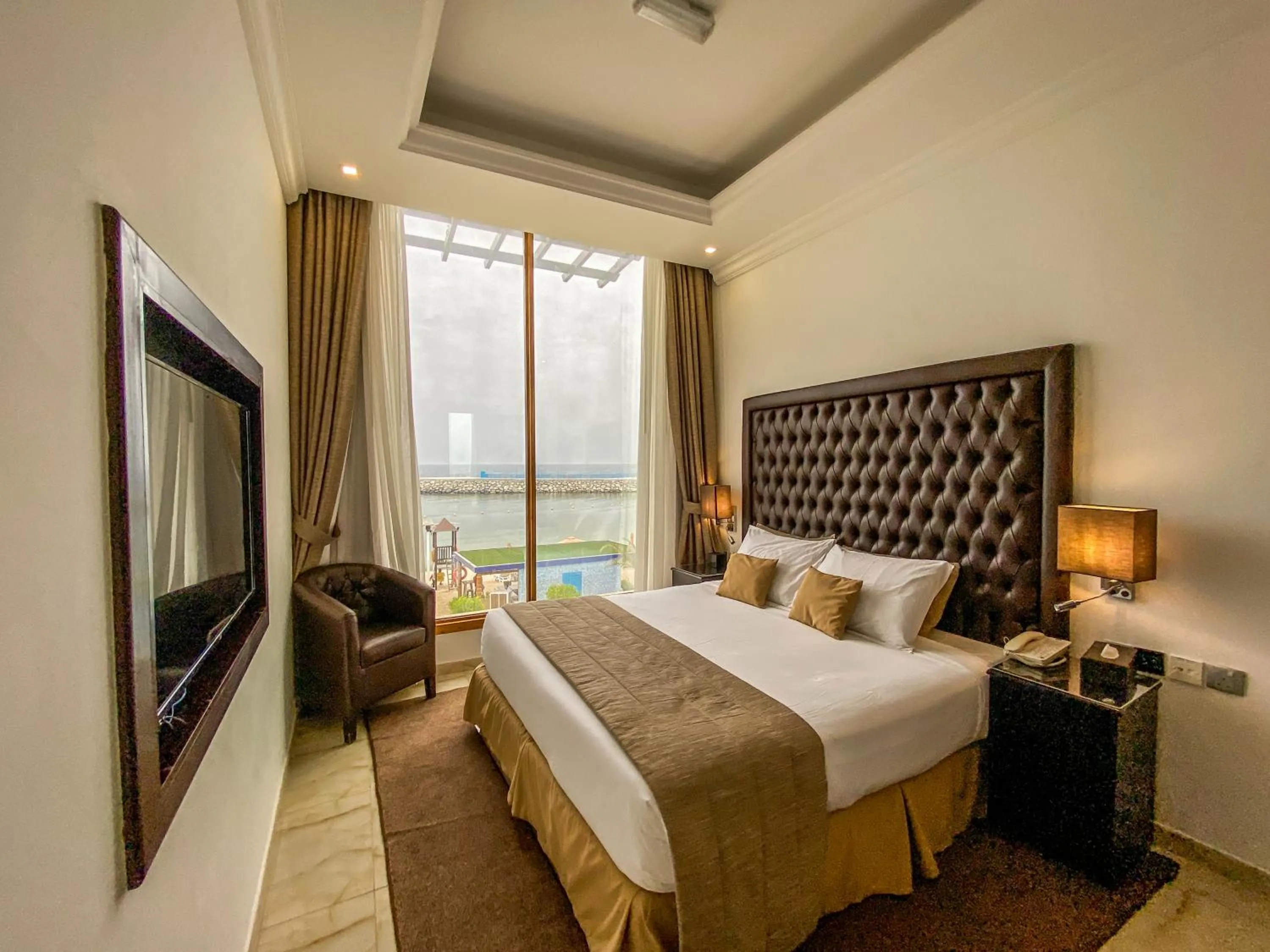 Bed in Mirage Bab Al Bahr Hotel