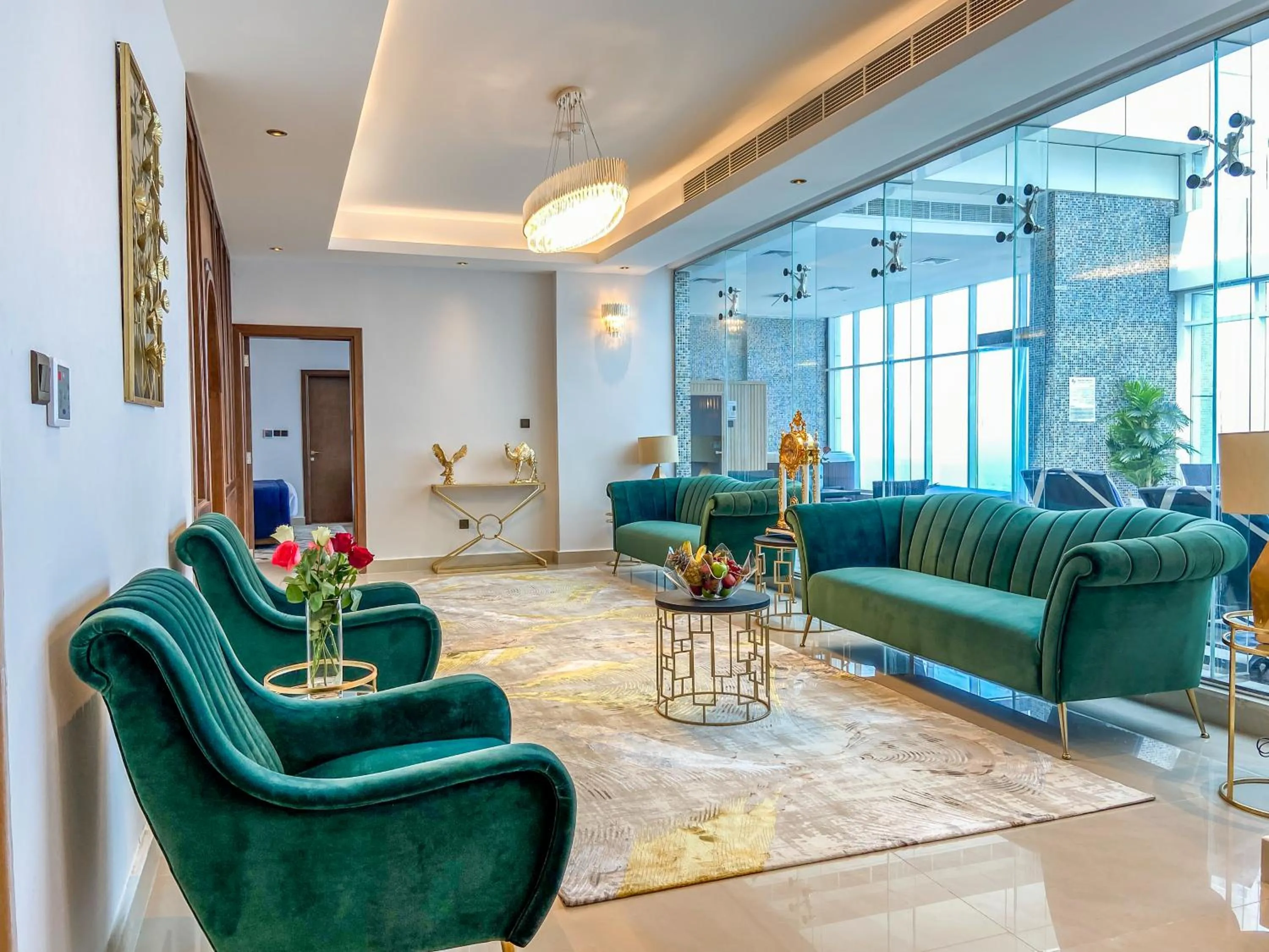 Living room in Mirage Bab Al Bahr Hotel