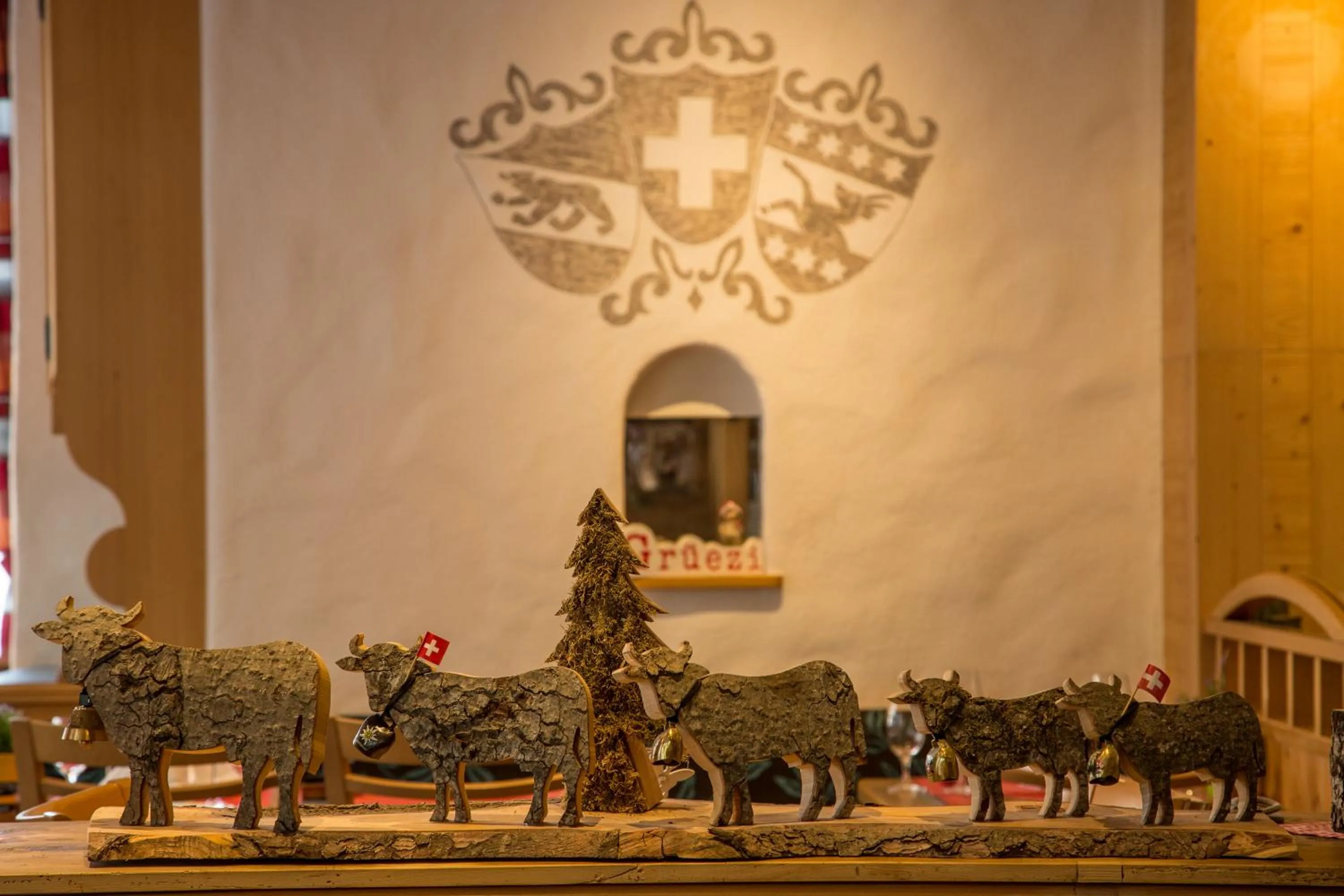 Decorative detail in Hotel Hirschen - Grindelwald