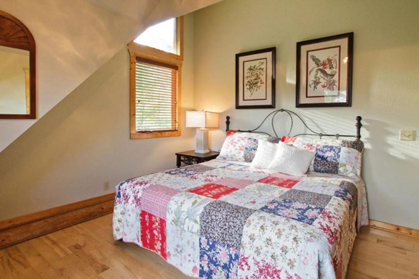 Bedroom, Bed in Big Bear Ridge Lodge - Breathtaking mountain views and private forest scenes in amazing large log cabin