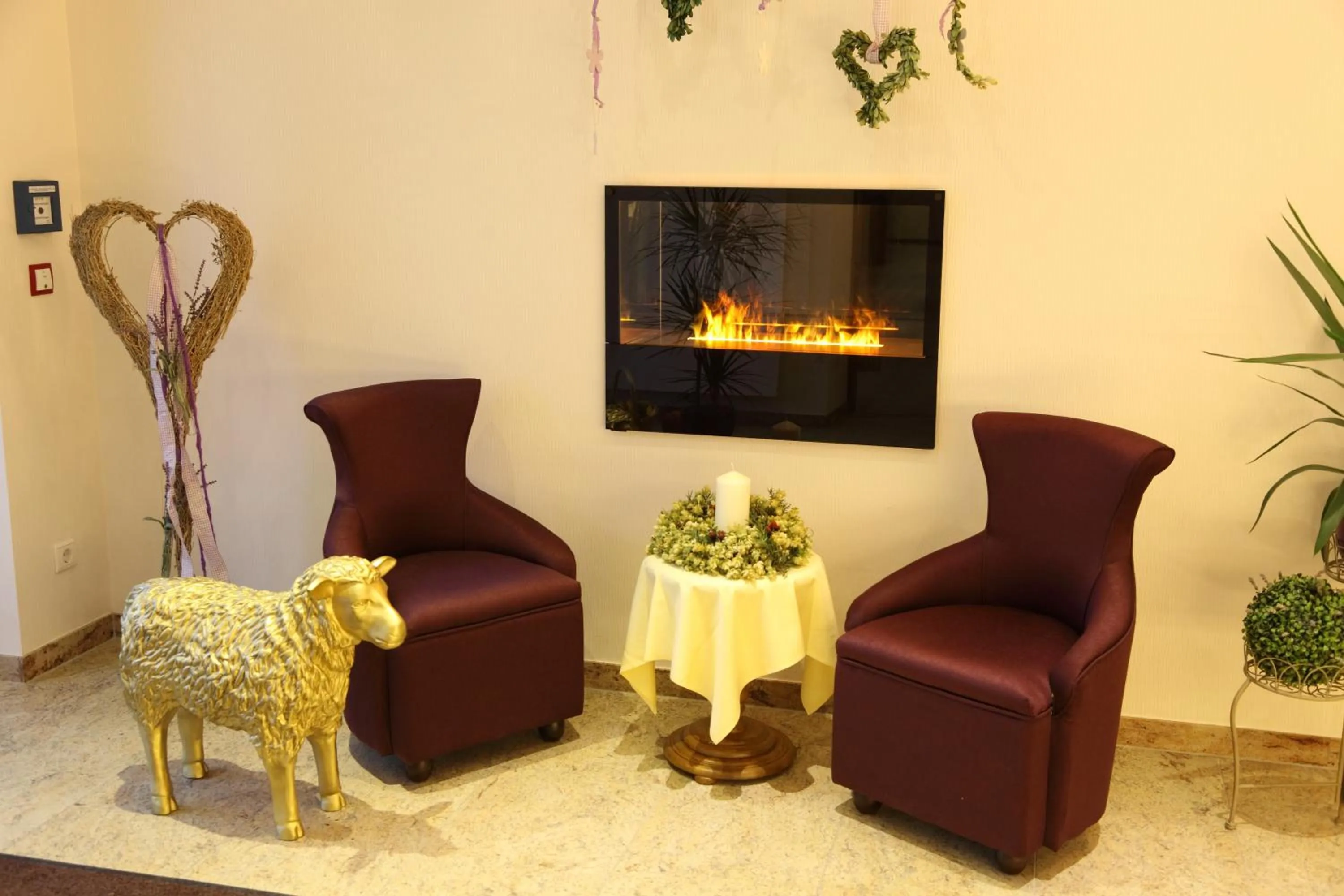 Lobby or reception in Garni-Hotel Goldenes Lamm