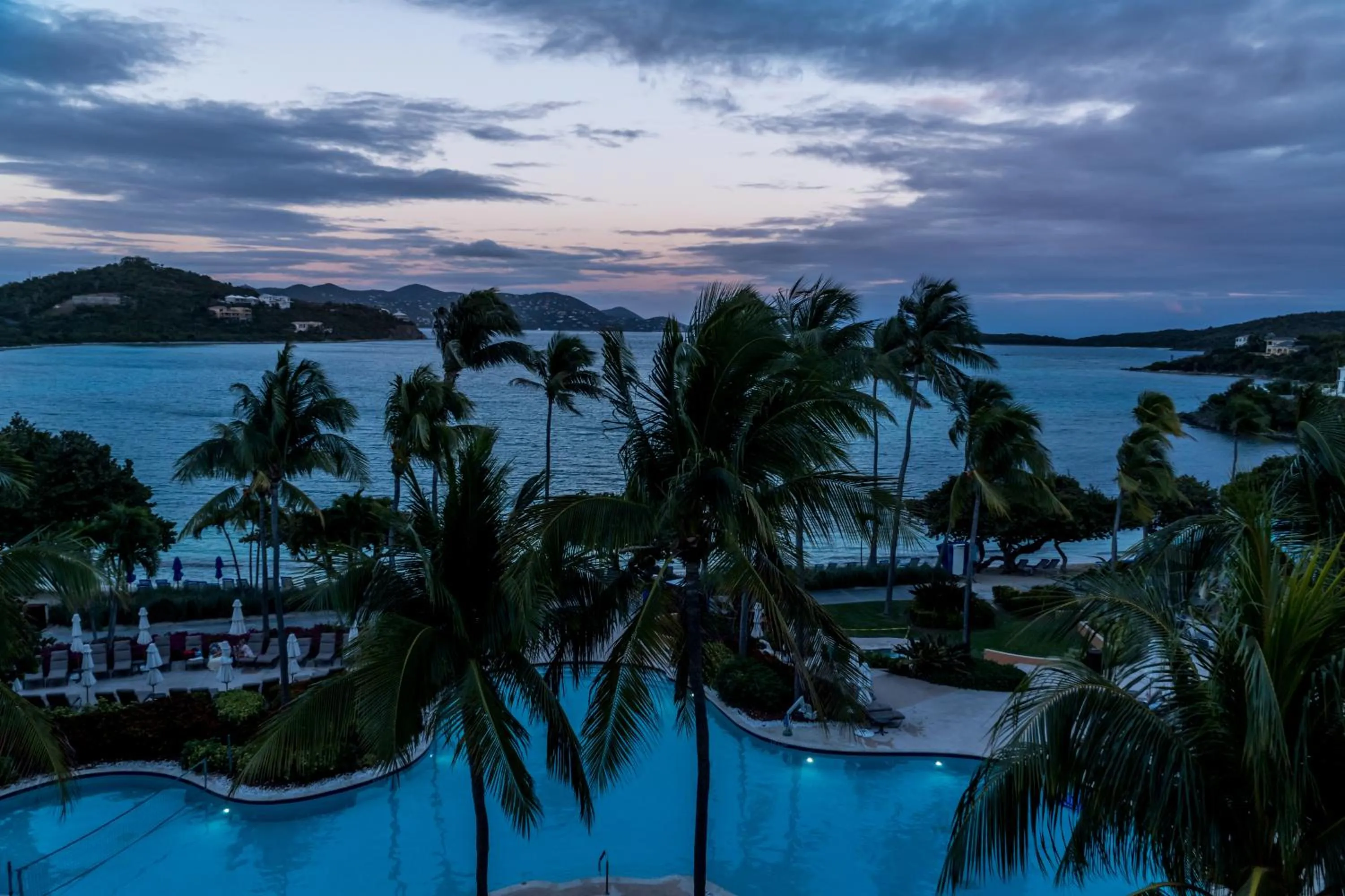 Pool view in Great Bay Condominiums located at The Ritz-Carlton Club, St Thomas