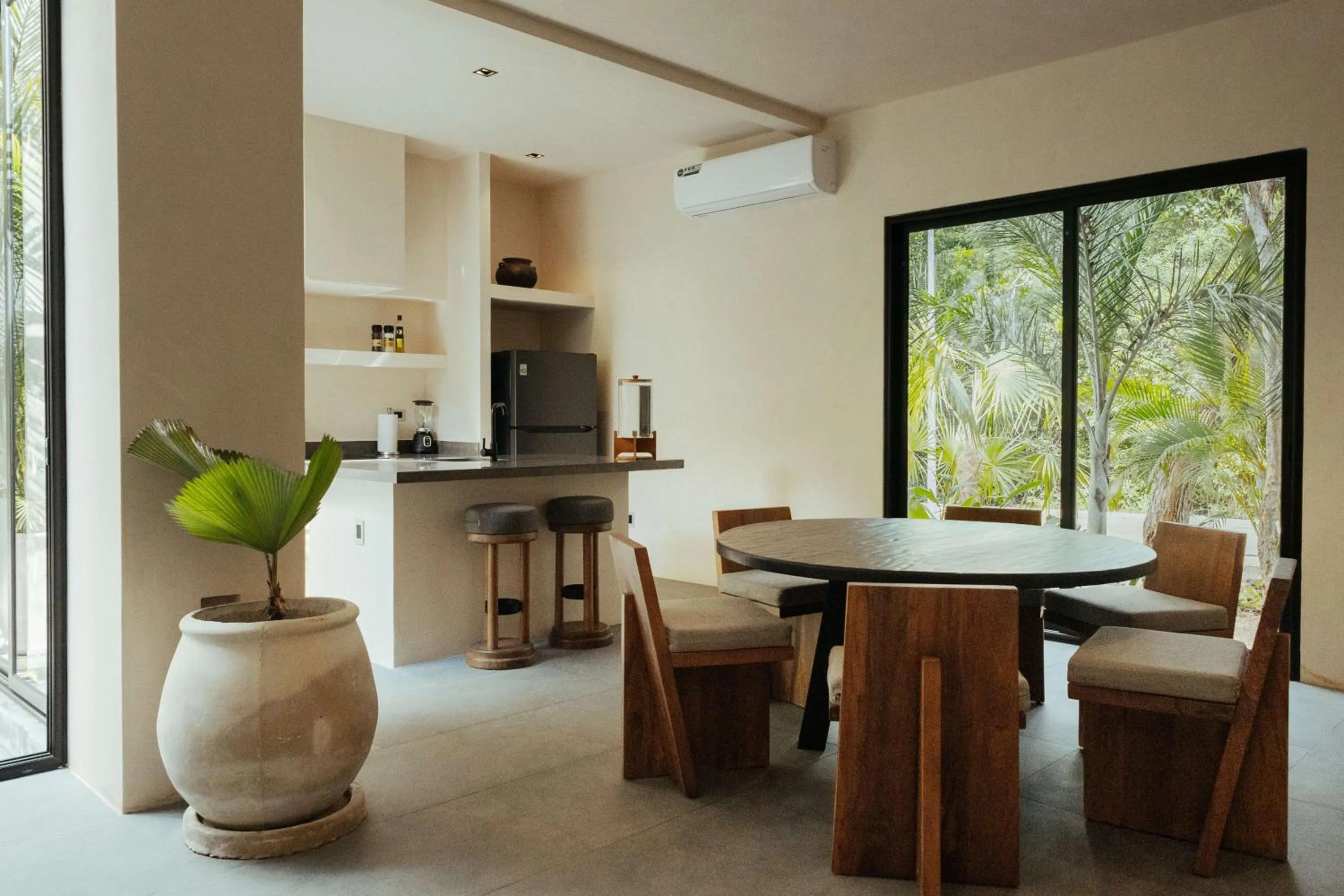 Seating area in Jashita Tulum Luxury Villas
