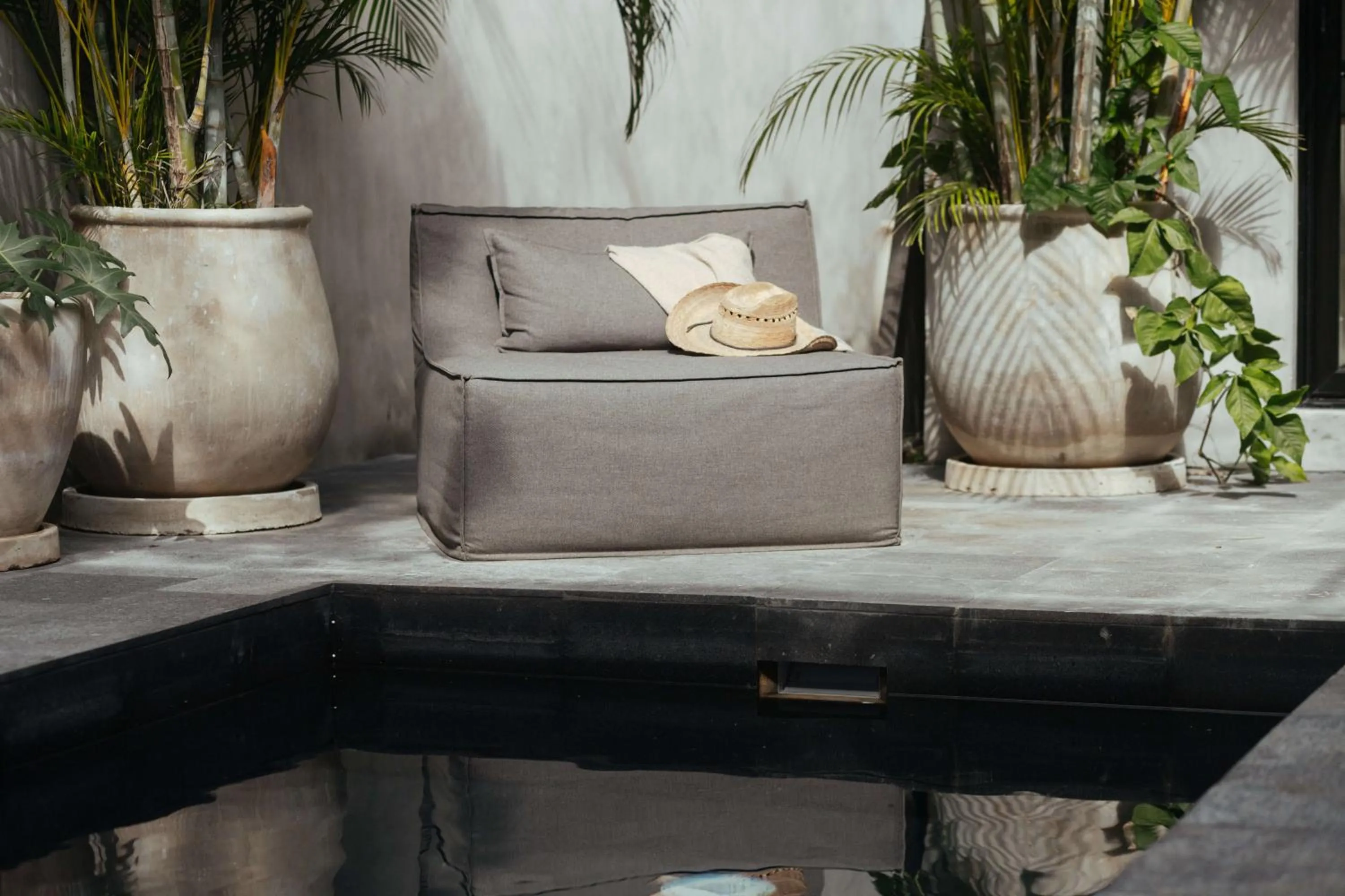 Seating area in Jashita Tulum Luxury Villas