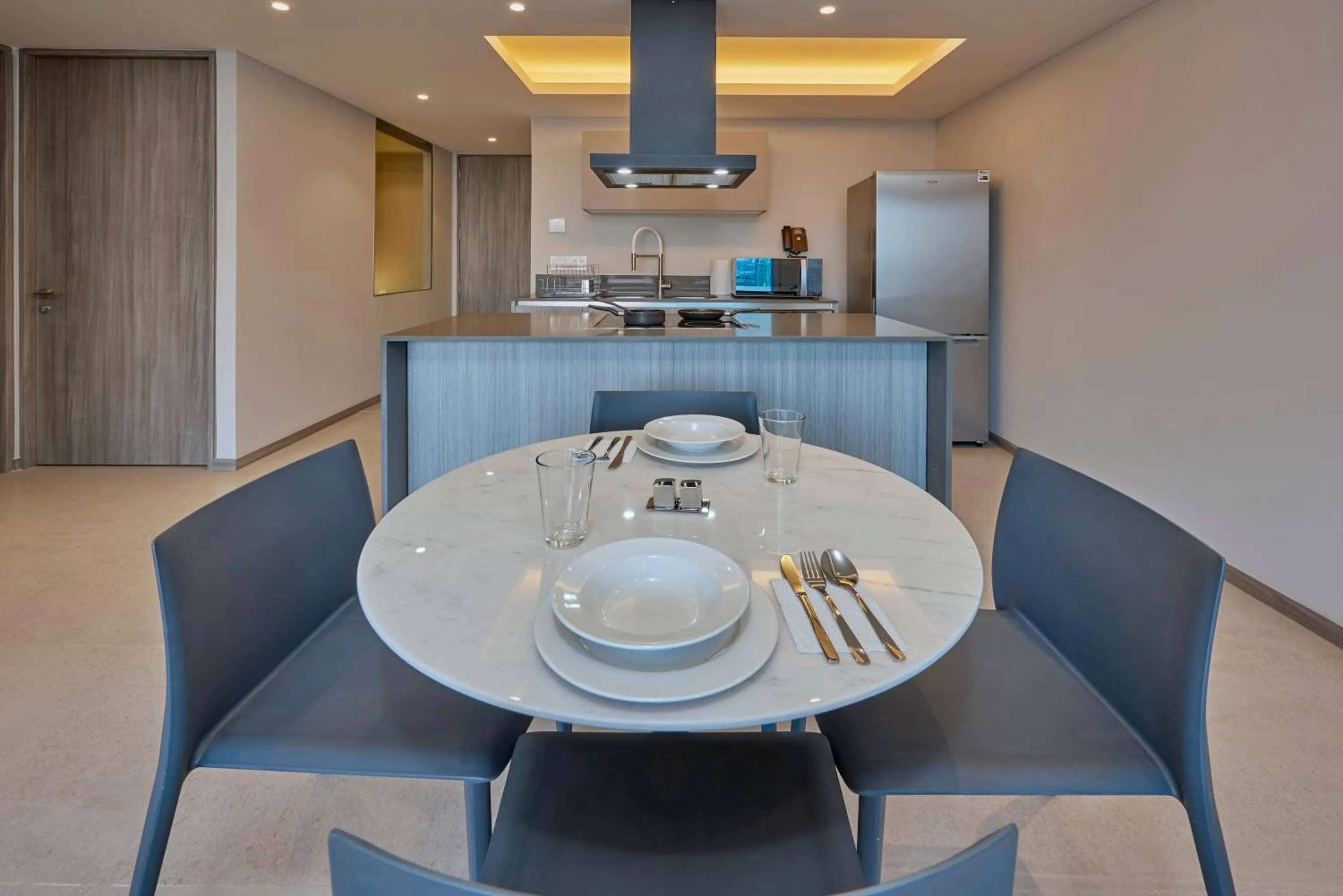 Dining area in Park Life Querétaro