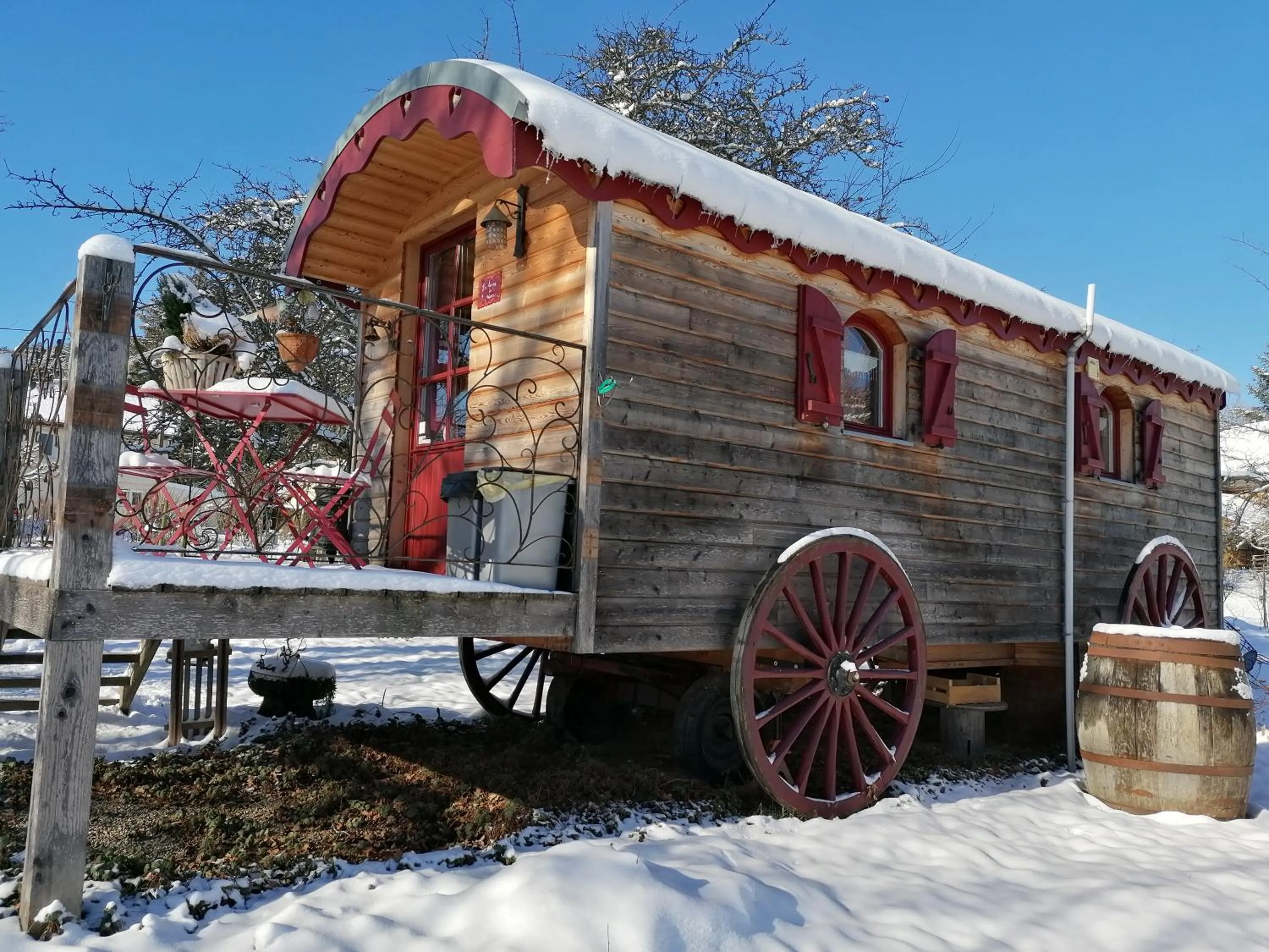 Winter in Roulotte le temps de rever