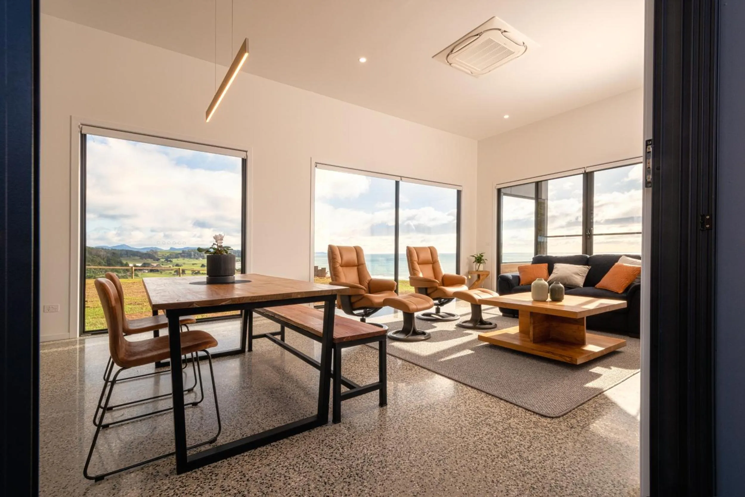 Living room in The Cove Tasmania