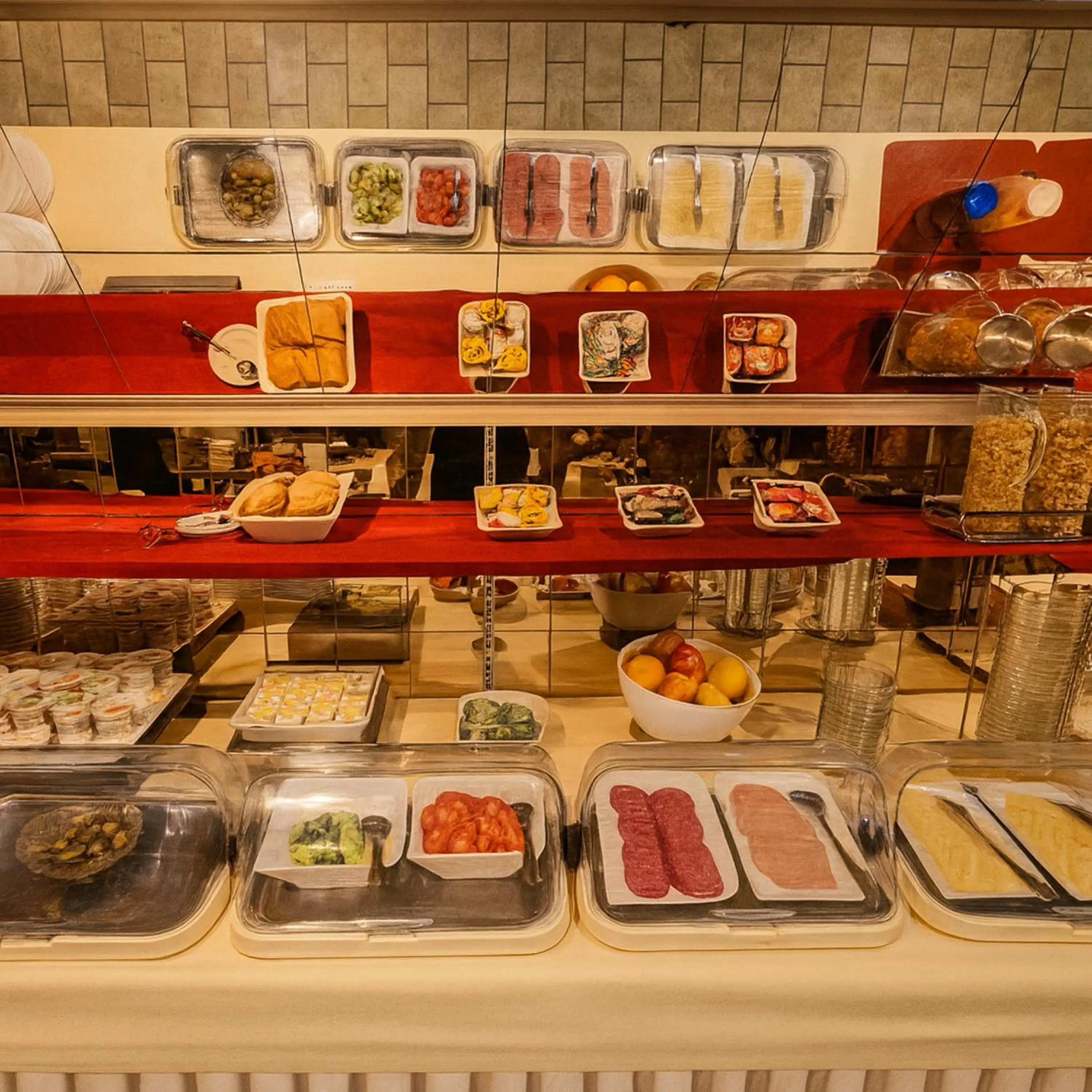 Buffet breakfast in Atomis Hotel Düsseldorf City