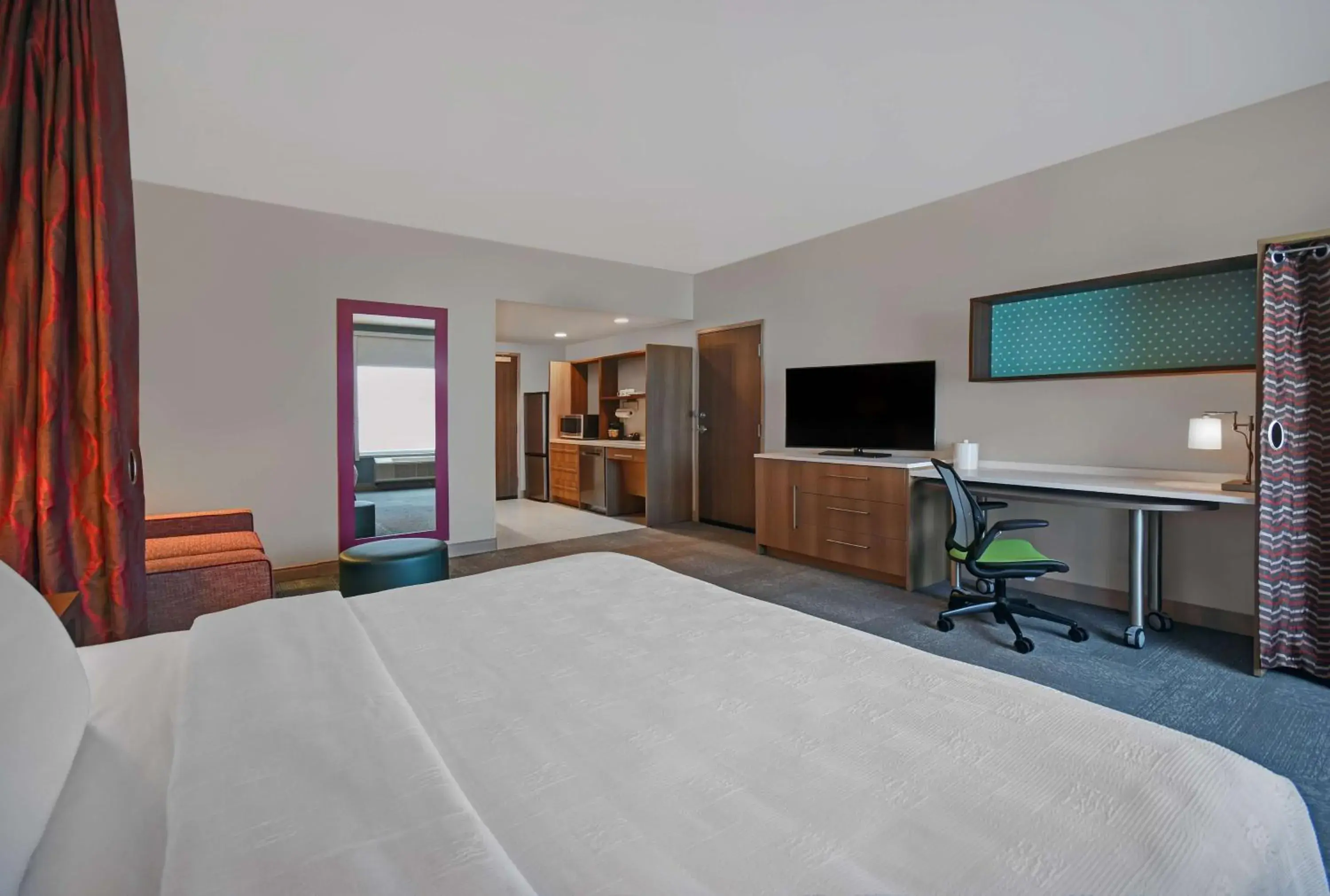 Bedroom, Bed in Home2 Suites By Hilton Columbus Bedroom, Bed in Home2 Suites By Hilton Columbus