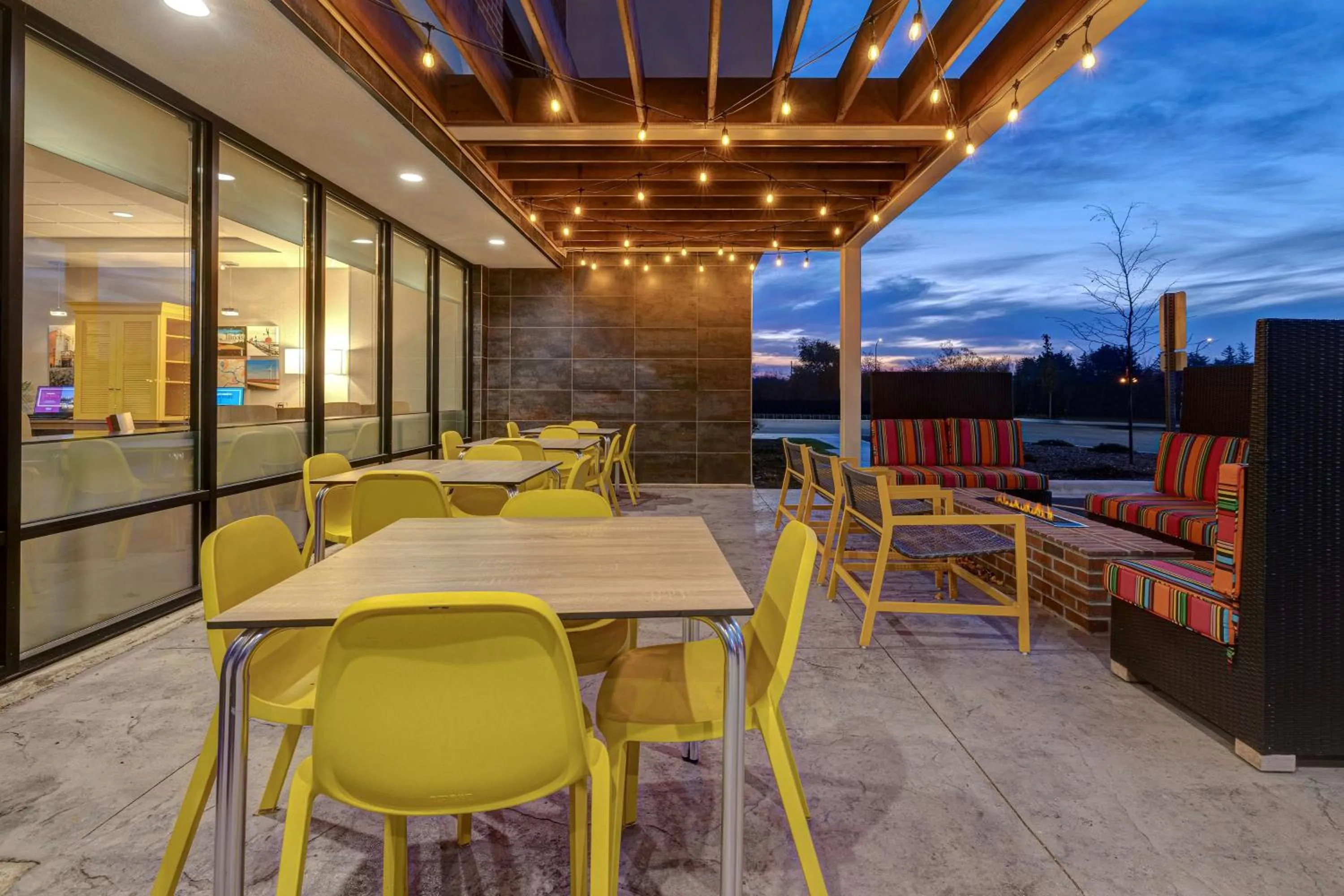 Patio in Home2 Suites By Hilton DeKalb