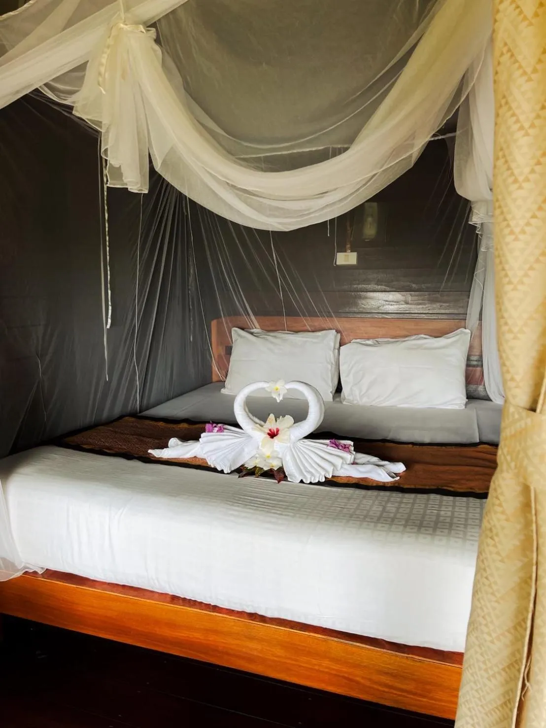 Bedroom, Bed in Hillhouse - Koh Yao Noi