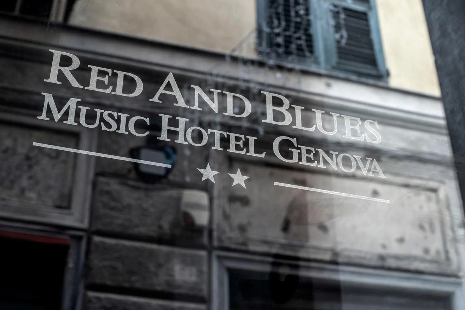 Property building in Red and Blues Music Hotel Genova