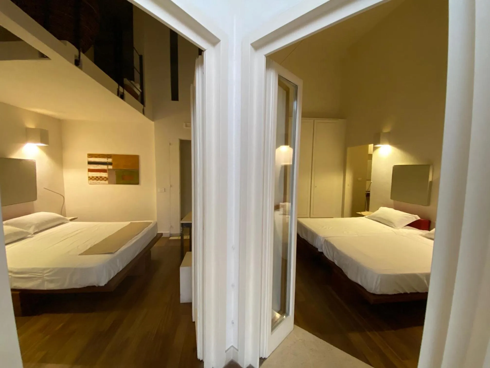 Bathroom, Bed in Micalò Art Rooms