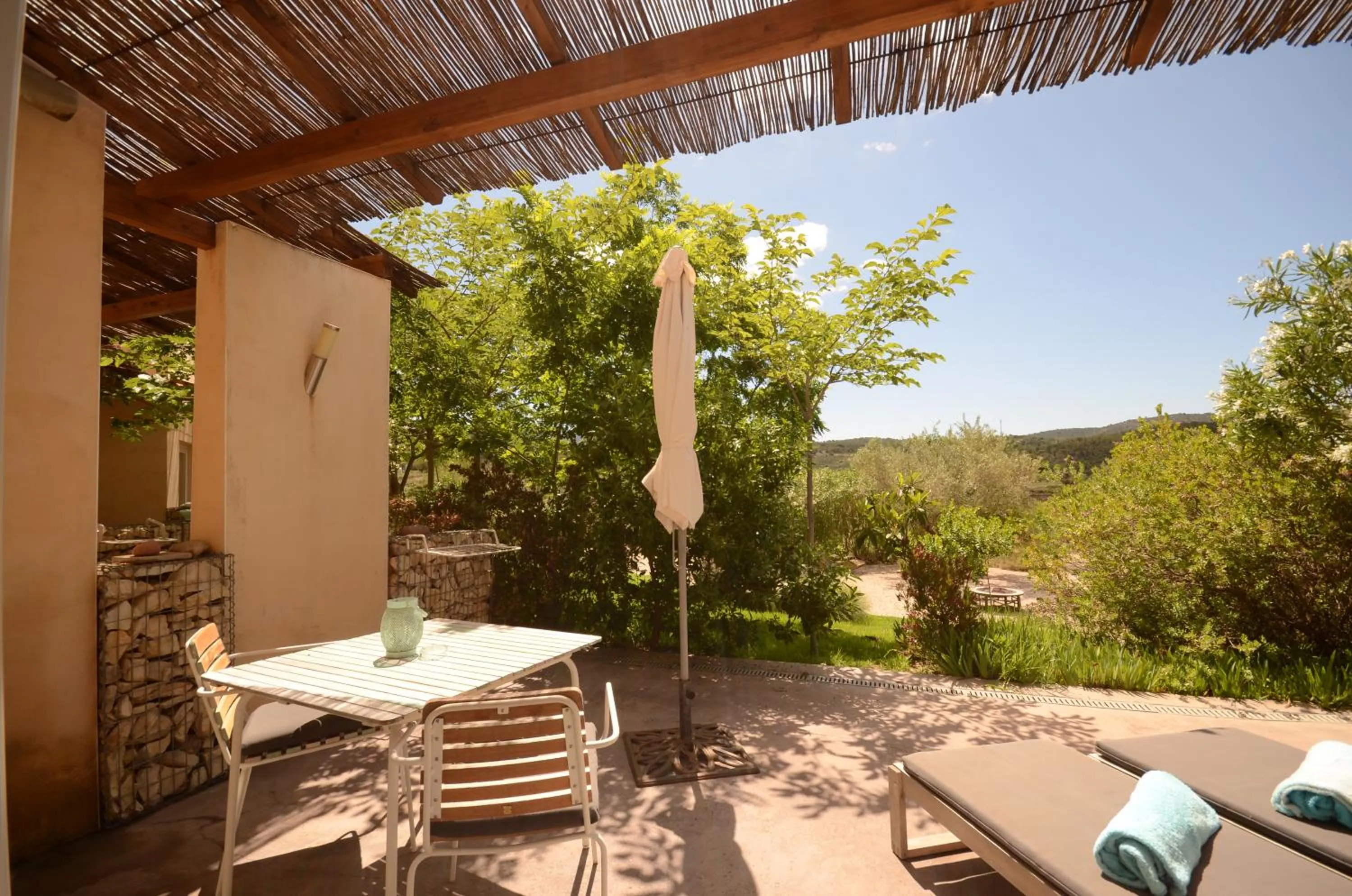 Garden view in El Pao Spa