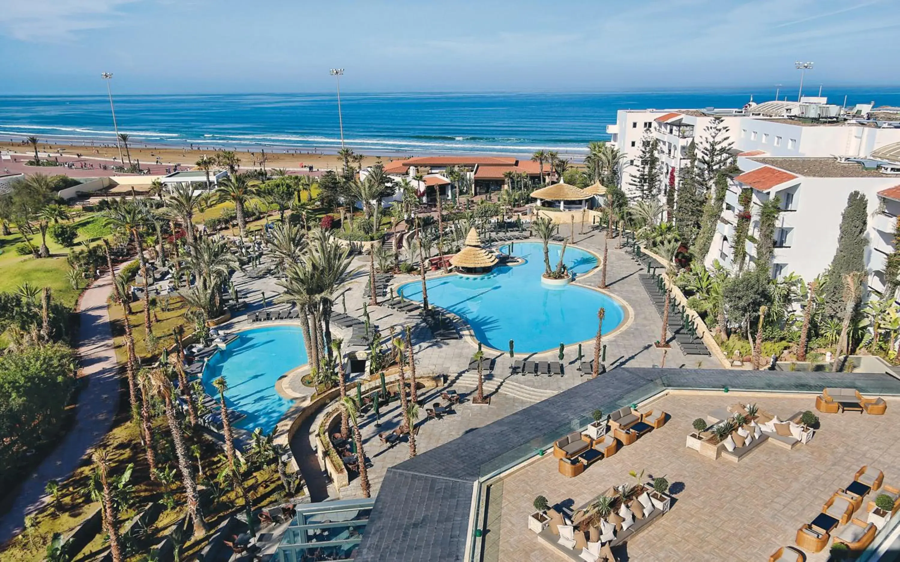 Bird's eye view in Hotel Riu Tikida Beach - Adults Only - All inclusive Bird's eye view in Hotel Riu Tikida Beach - Adults Only - All inclusive