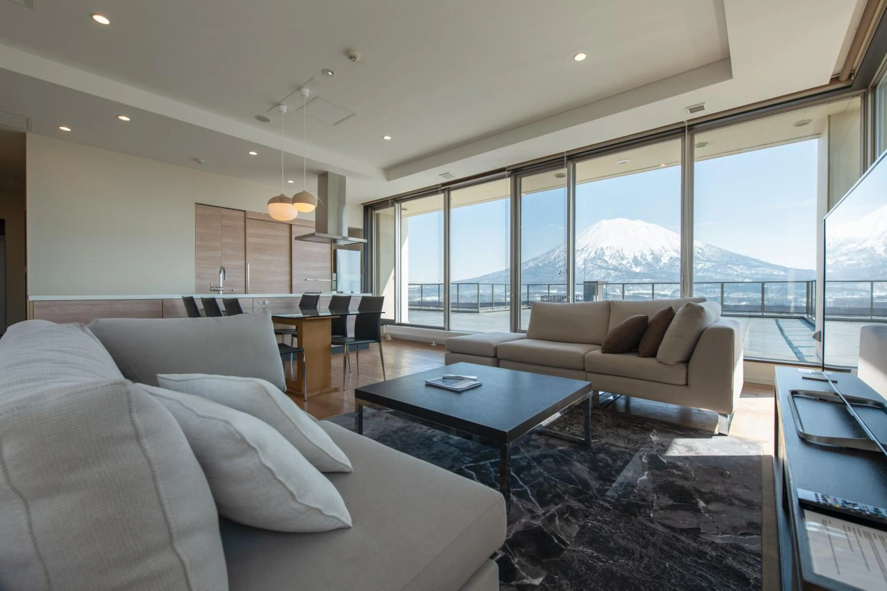 Living room in Chatrium Niseko Japan