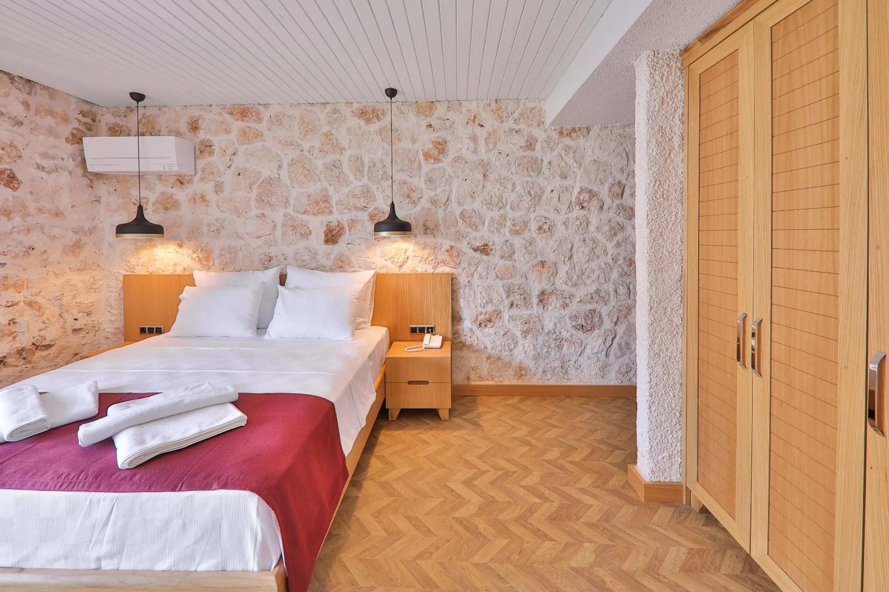 Bed in Atalante Hotel