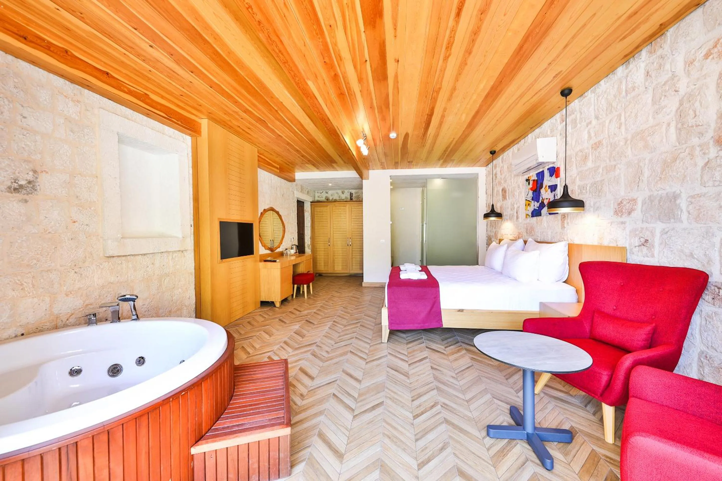 Bed in Atalante Hotel