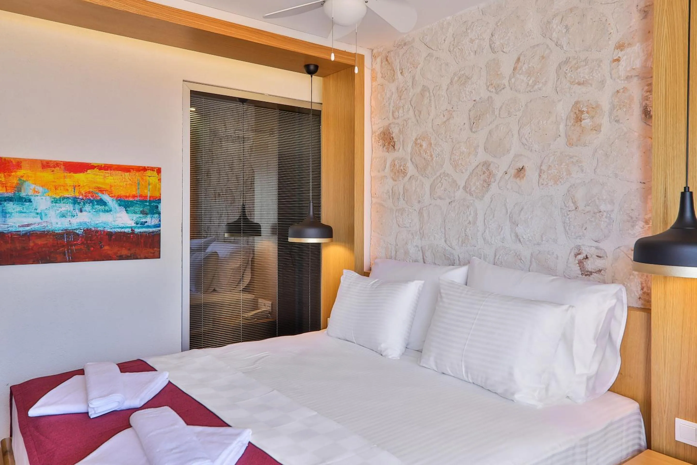 Bed in Atalante Hotel