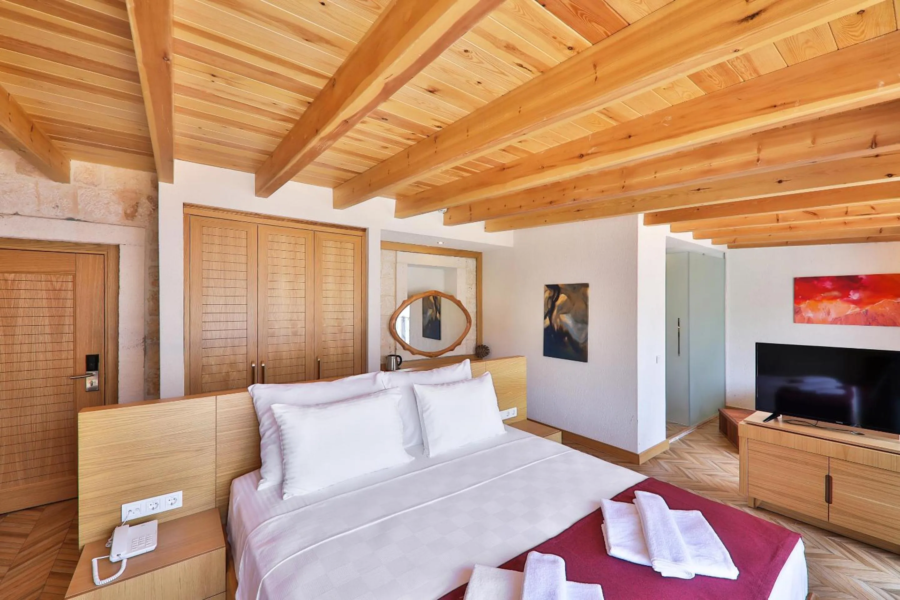 Bed in Atalante Hotel