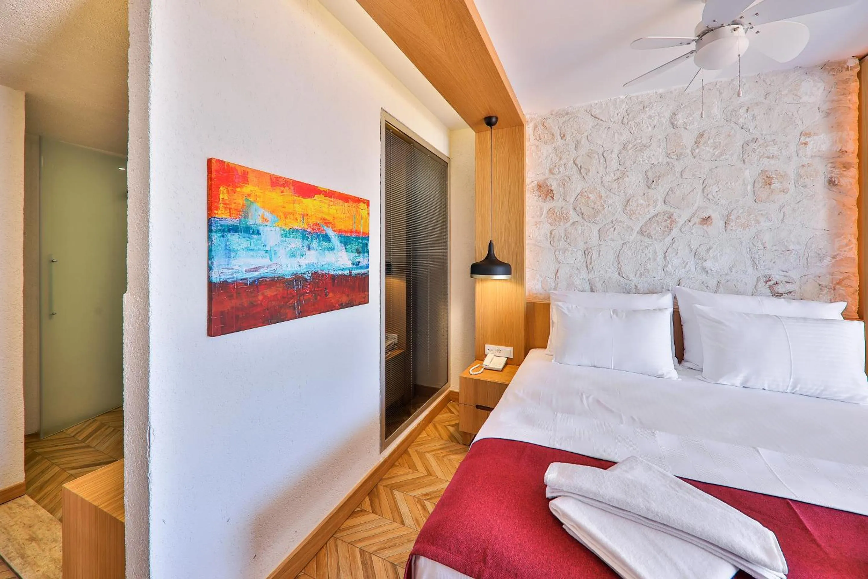 Bed in Atalante Hotel