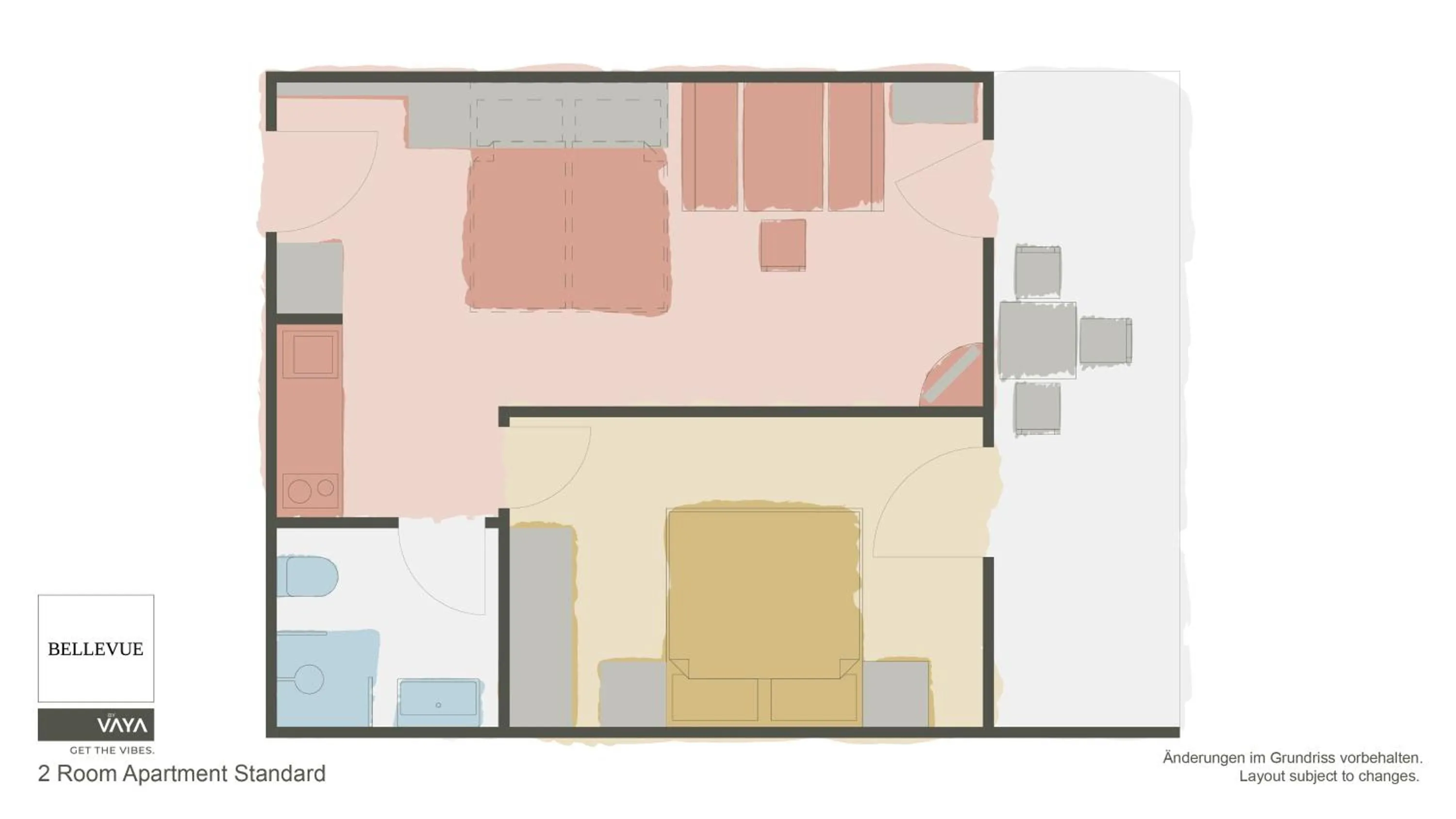 Floor plan in Haus Bellevue