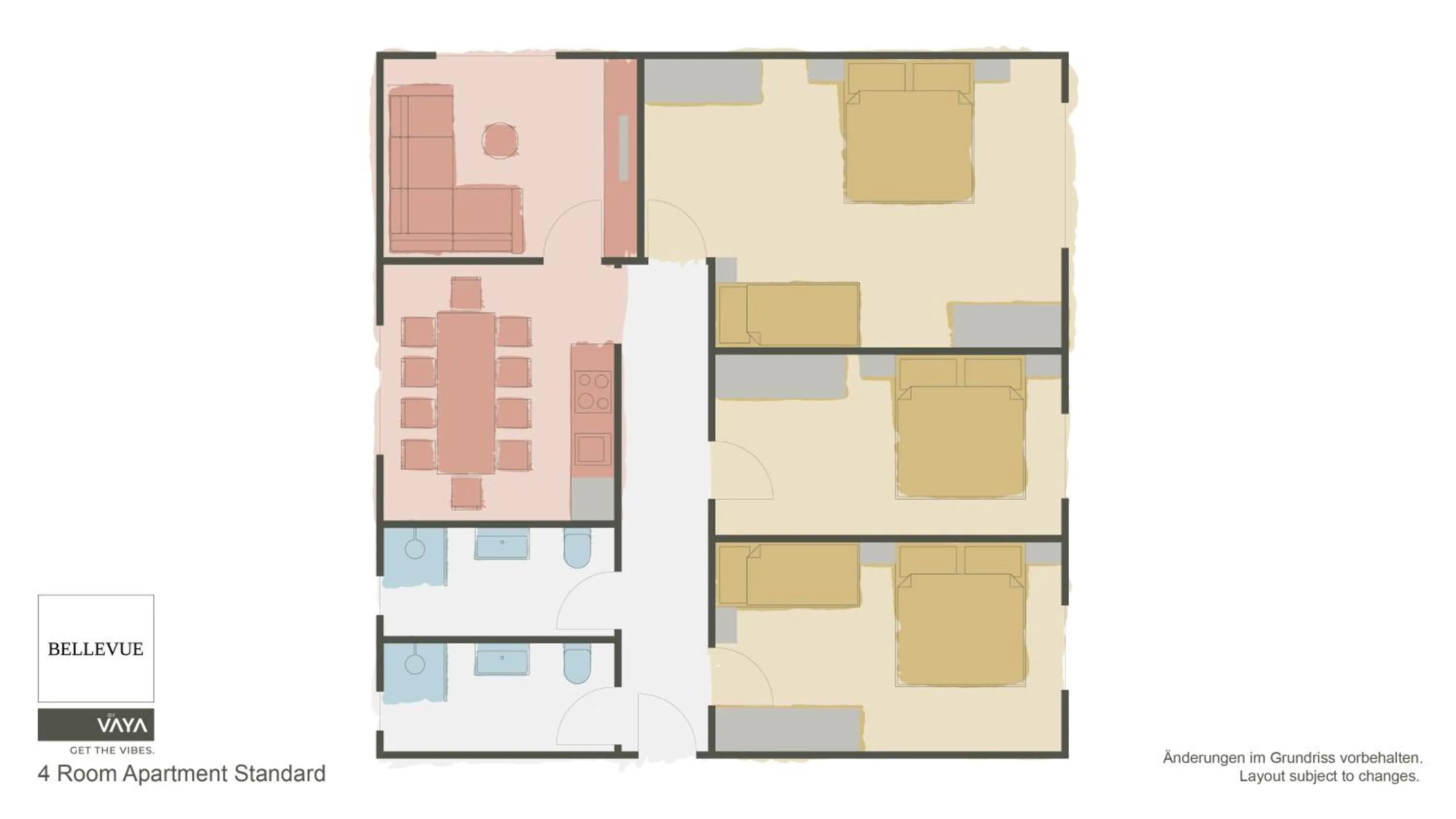 Floor plan in Haus Bellevue