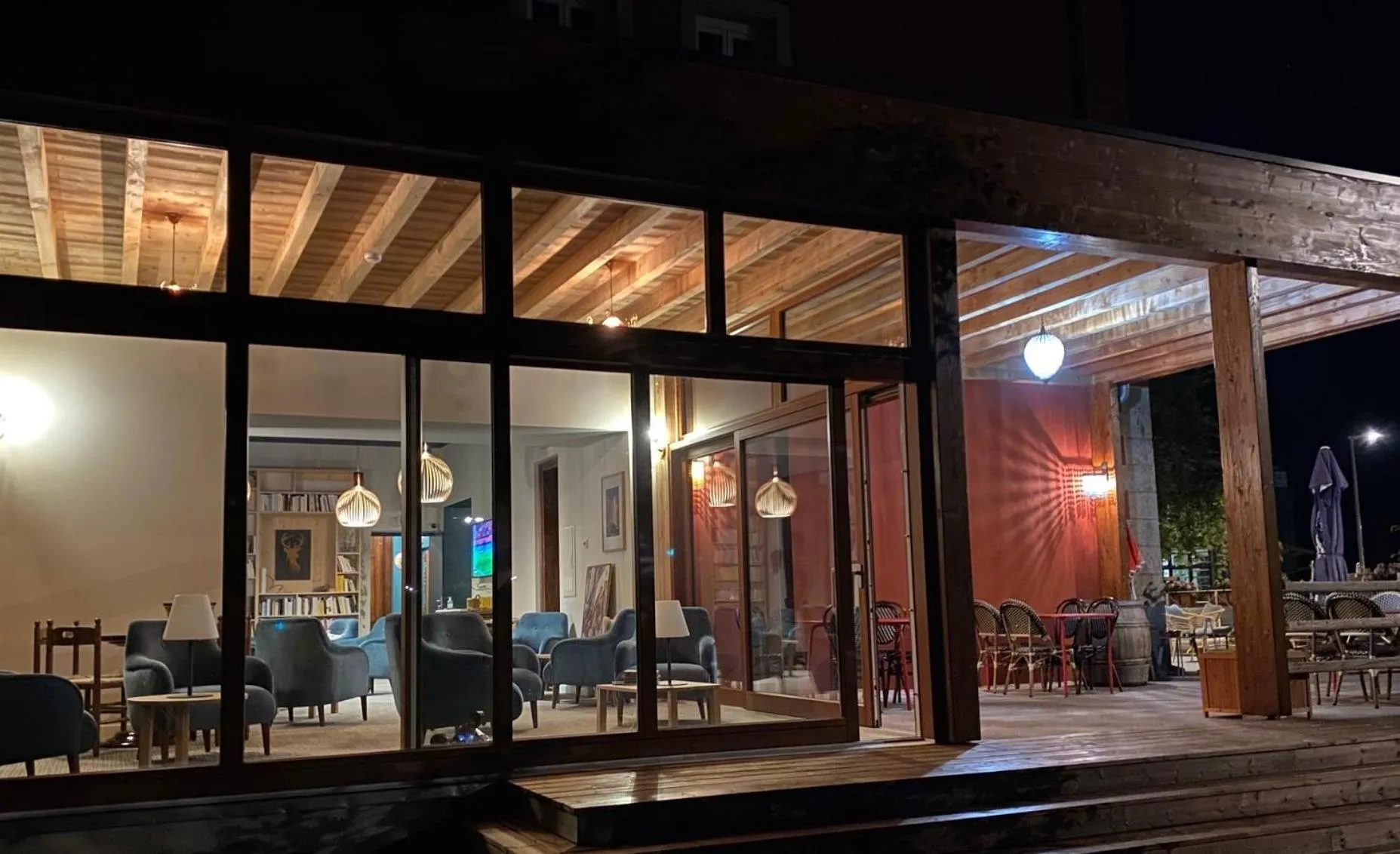 Patio in hôtel oberland