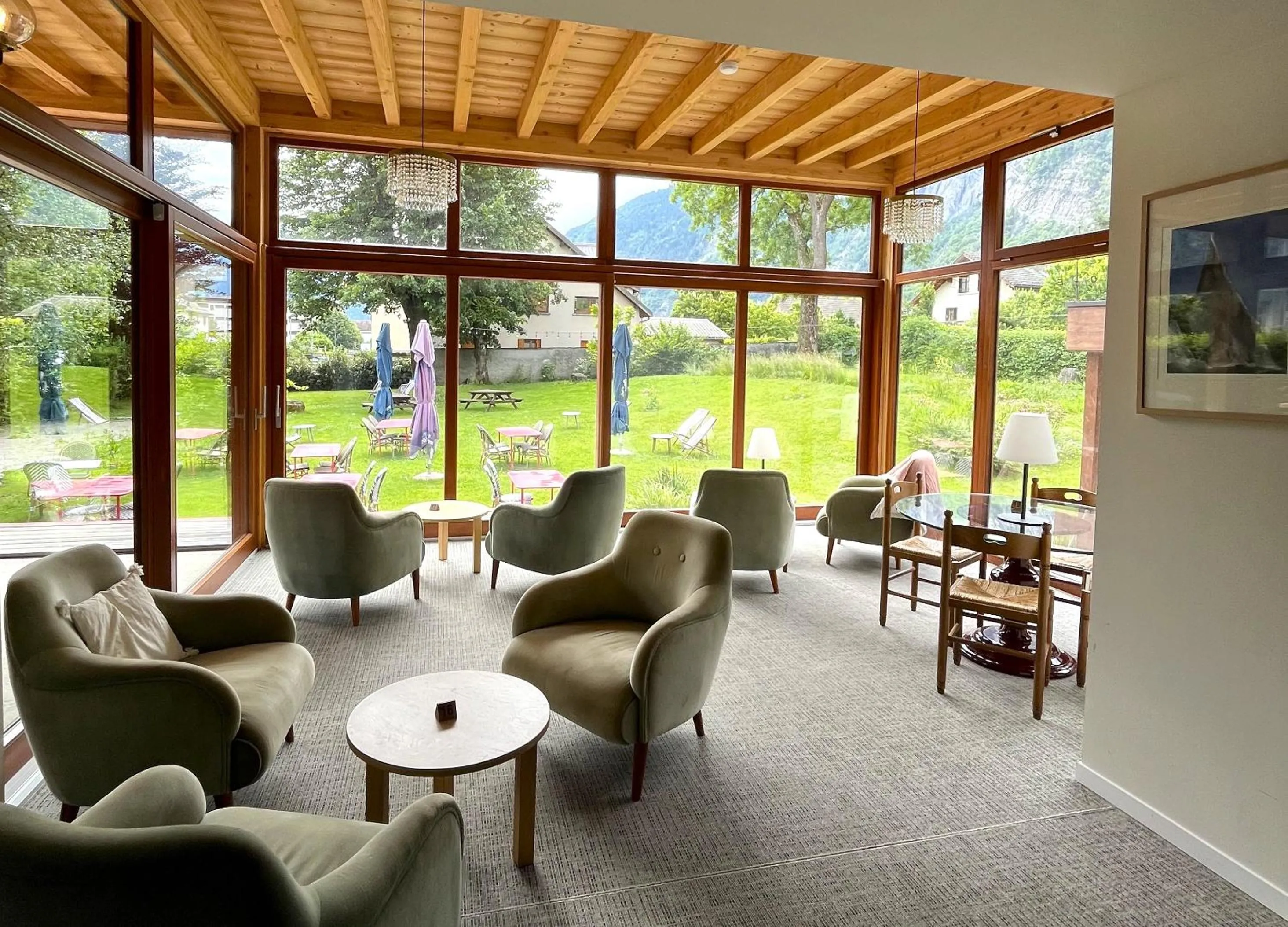 Garden in hôtel oberland