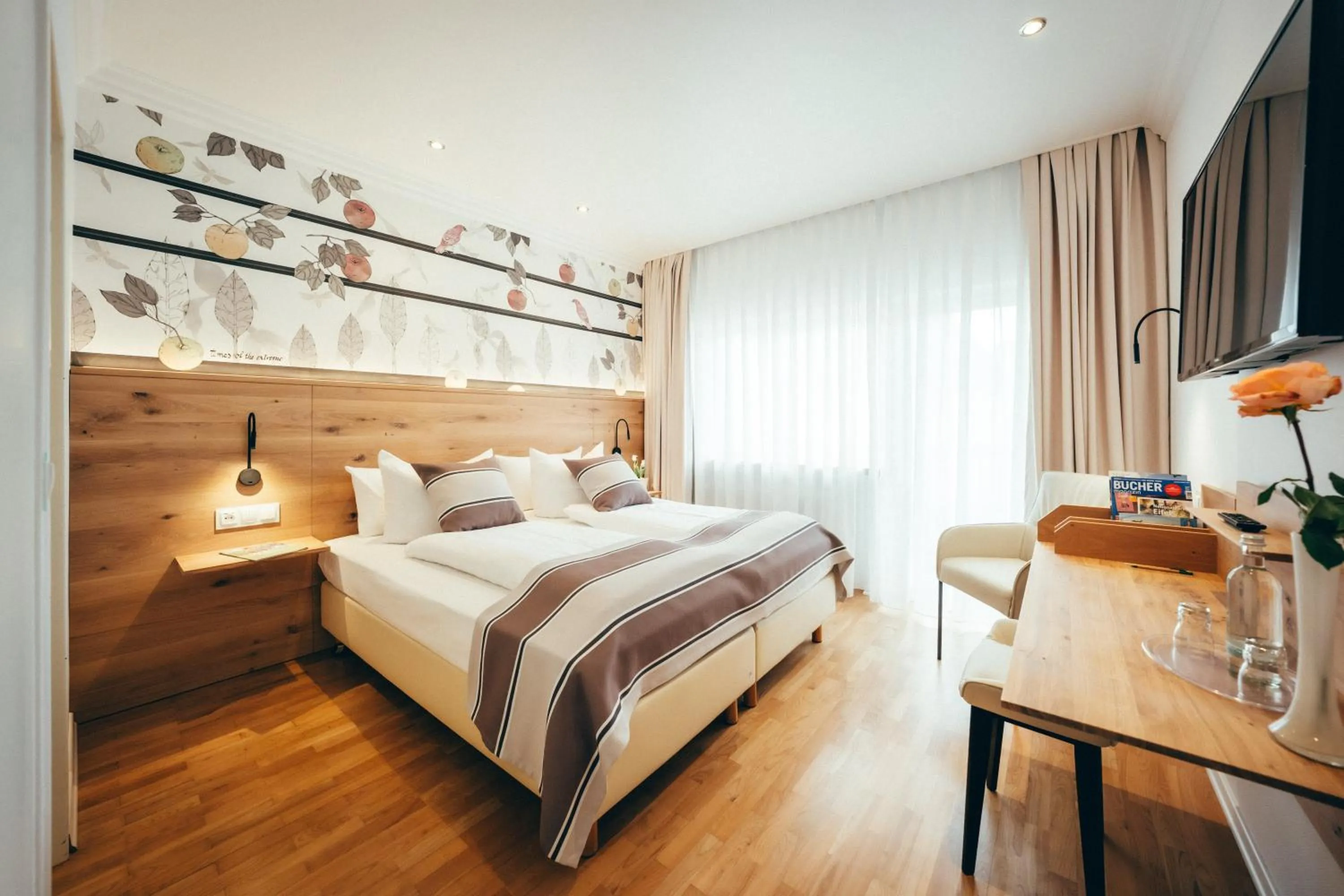 Bed in Landidyll Hotel Restaurant Weidenbrück & SPA