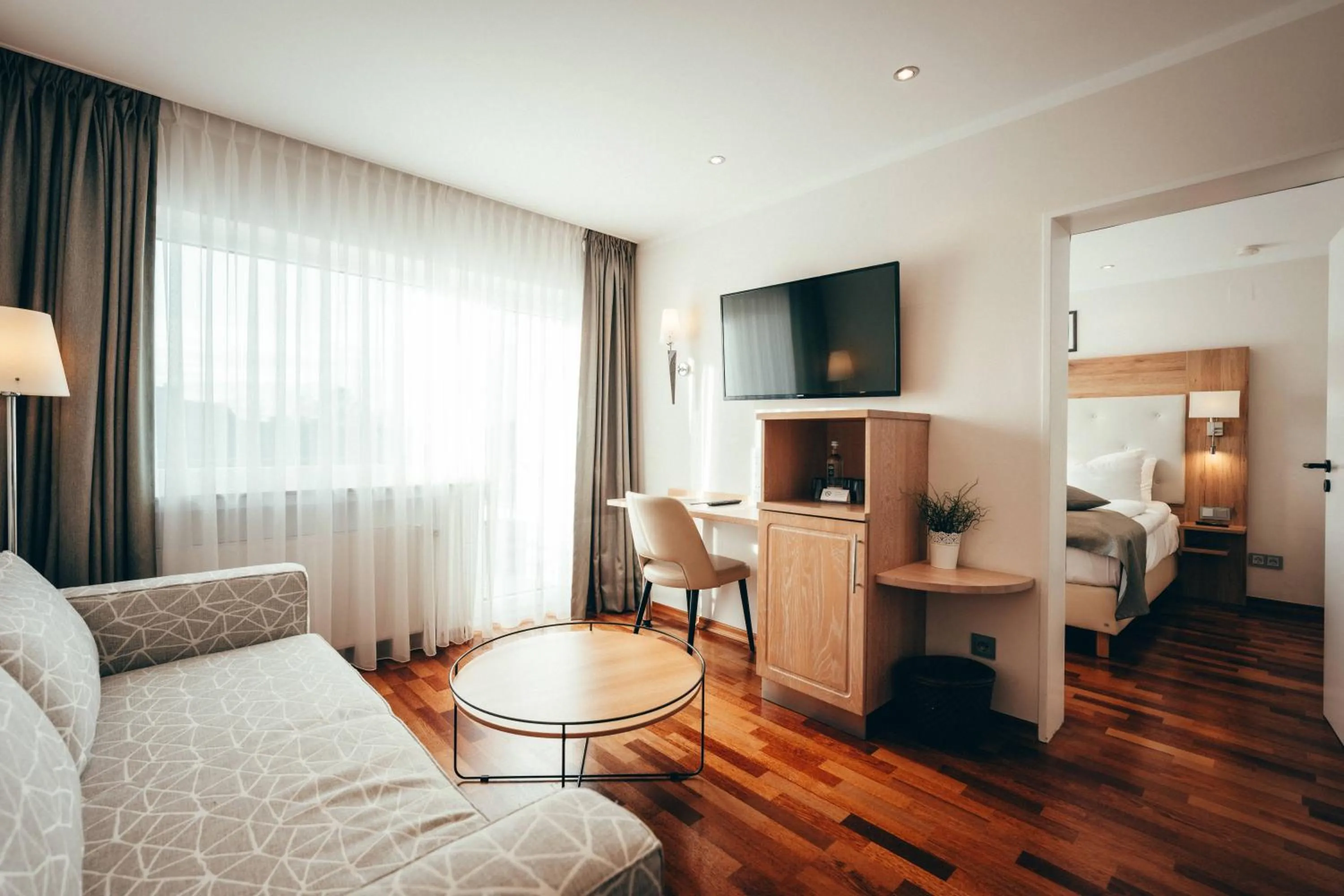 Photo of the whole room, Bed in Landidyll Hotel Restaurant Weidenbrück & SPA