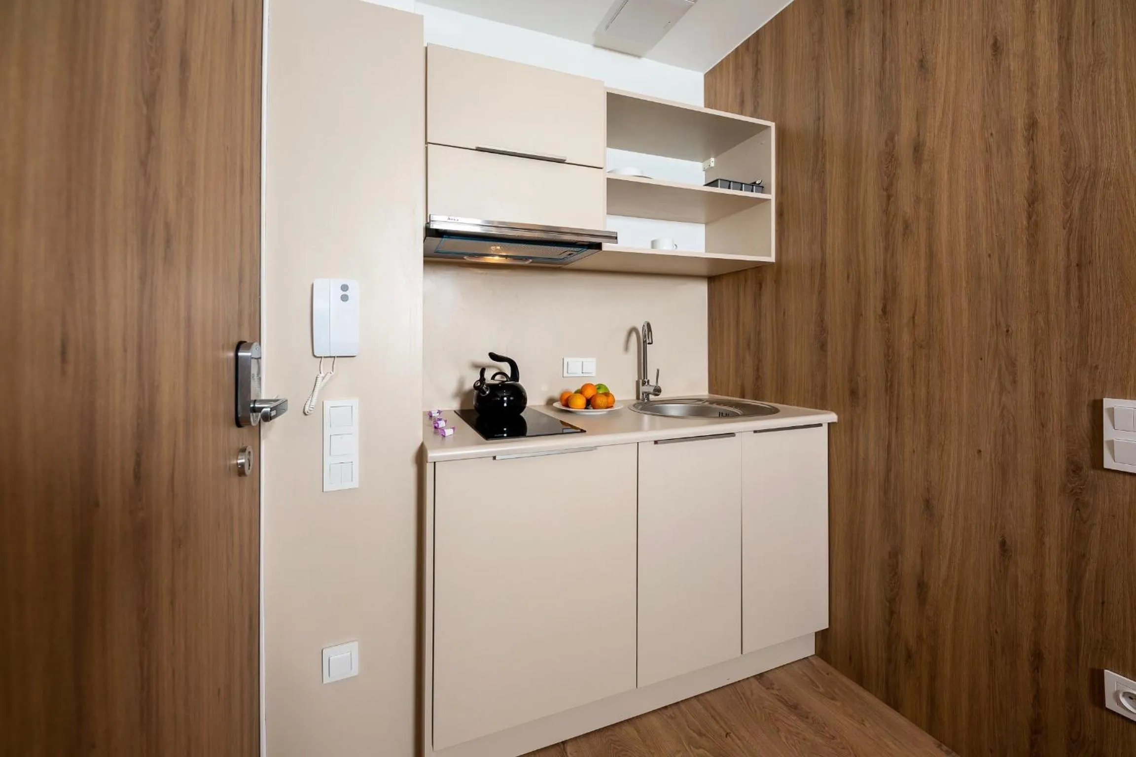 Kitchen or kitchenette in Wolska Residence