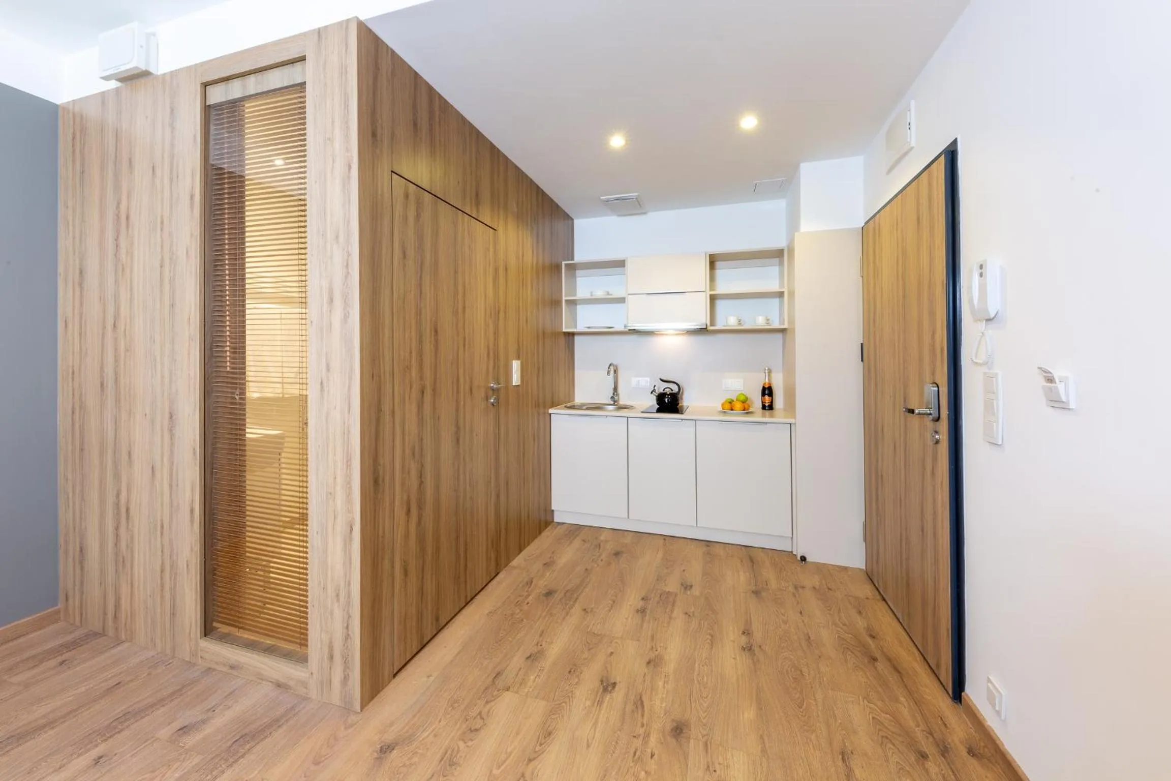 Kitchen or kitchenette in Wolska Residence