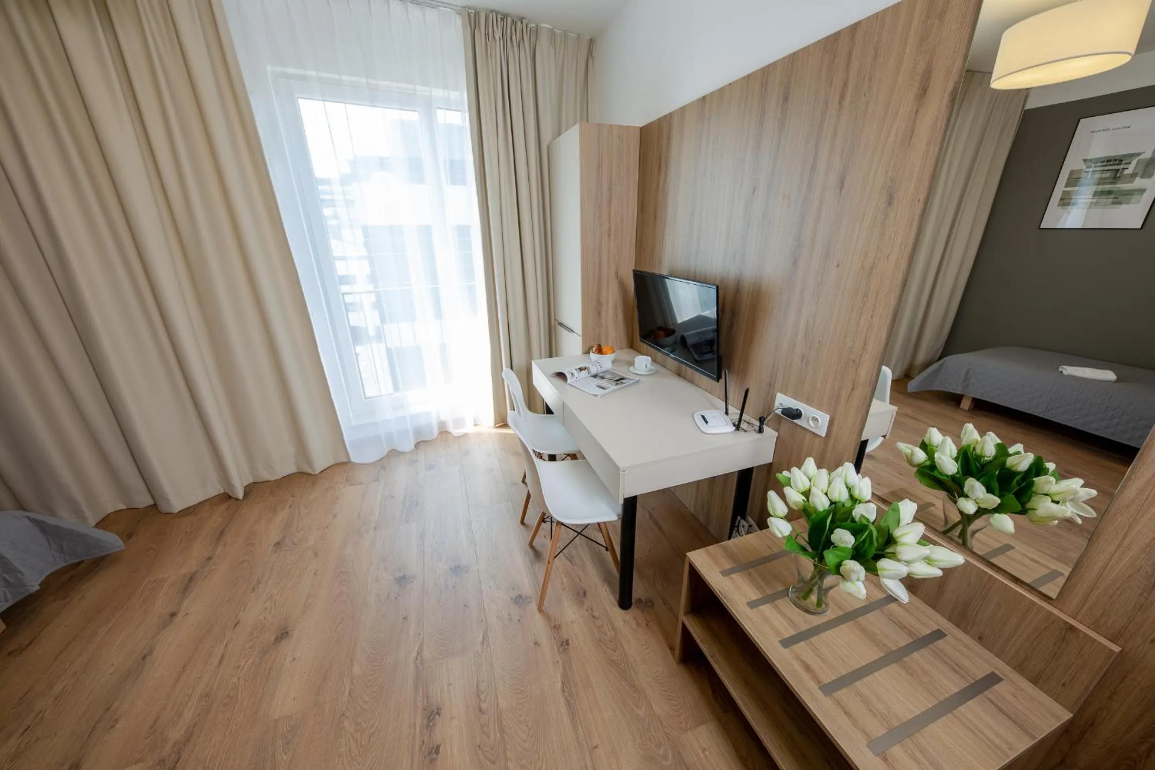 Living room in Wolska Residence