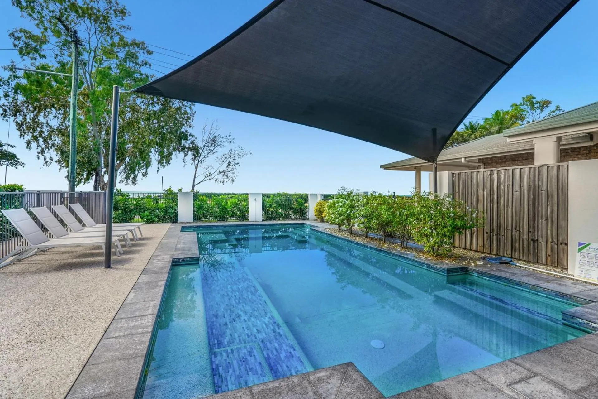 Pool view in Belle Escapes Beachfront Luxury Home 53 Arlington Clifton Beach