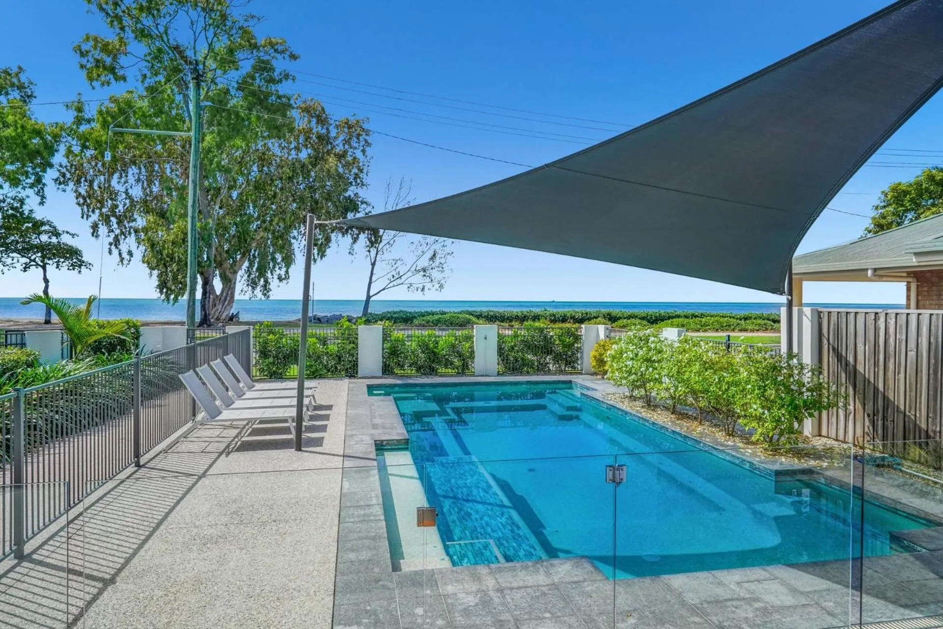 Pool view in Belle Escapes Beachfront Luxury Home 53 Arlington Clifton Beach