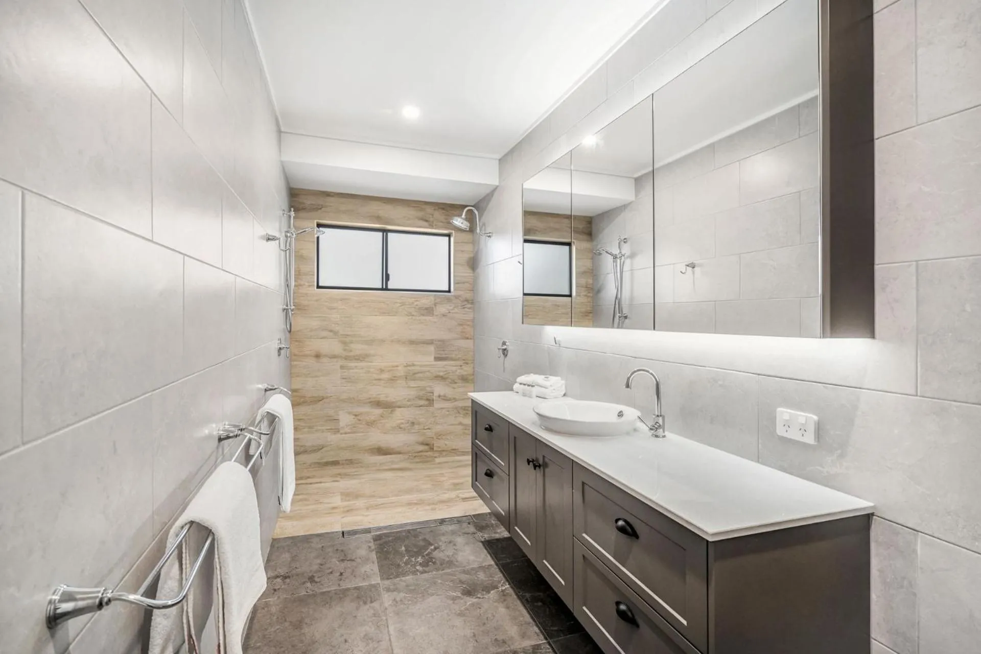 Shower in Belle Escapes Beachfront Luxury Home 53 Arlington Clifton Beach