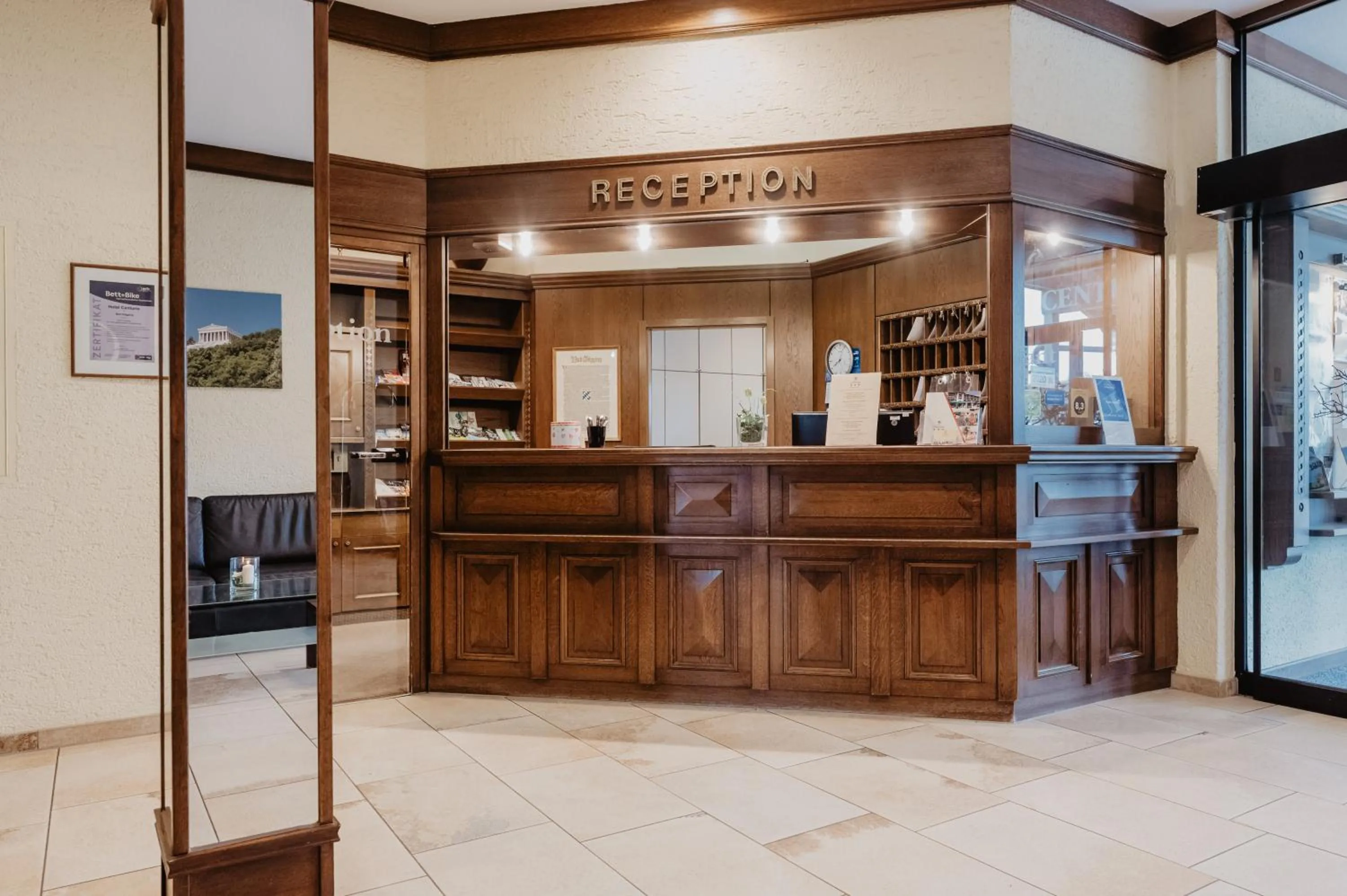 Lobby or reception in Hotel Centurio