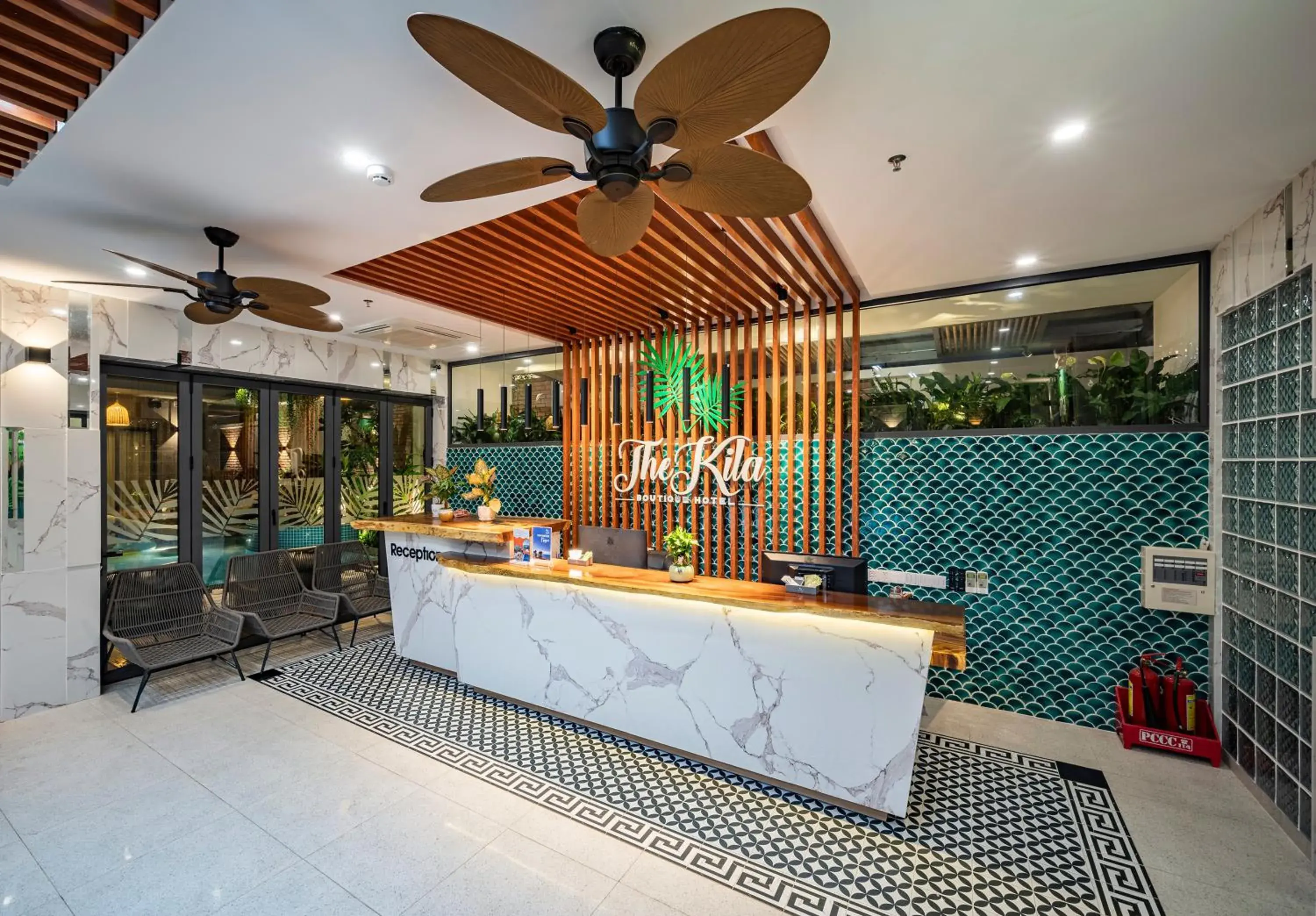 Lobby or reception in The Kila Boutique Hotel Lobby or reception in The Kila Boutique Hotel