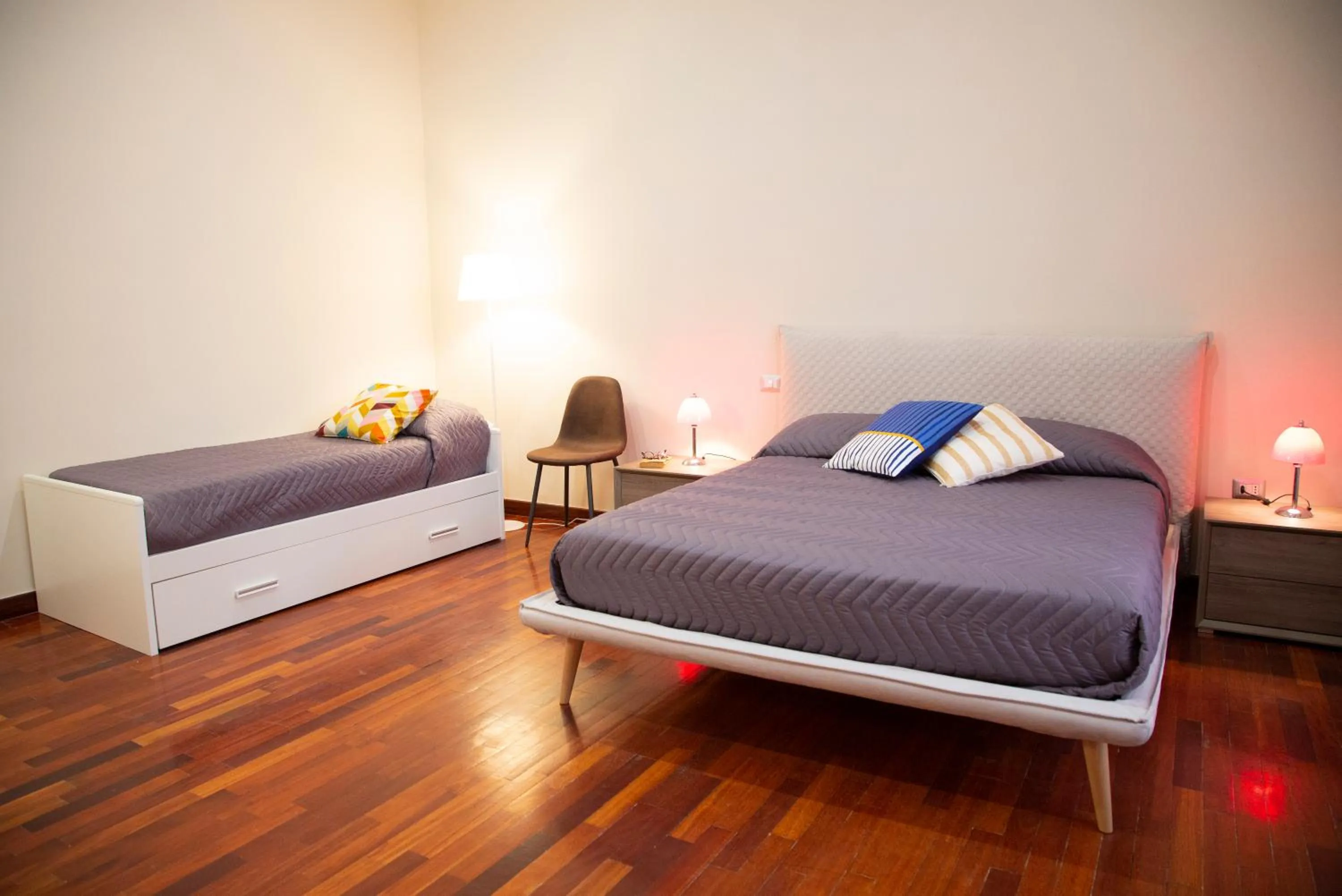 Bed in Handmade Rest Room